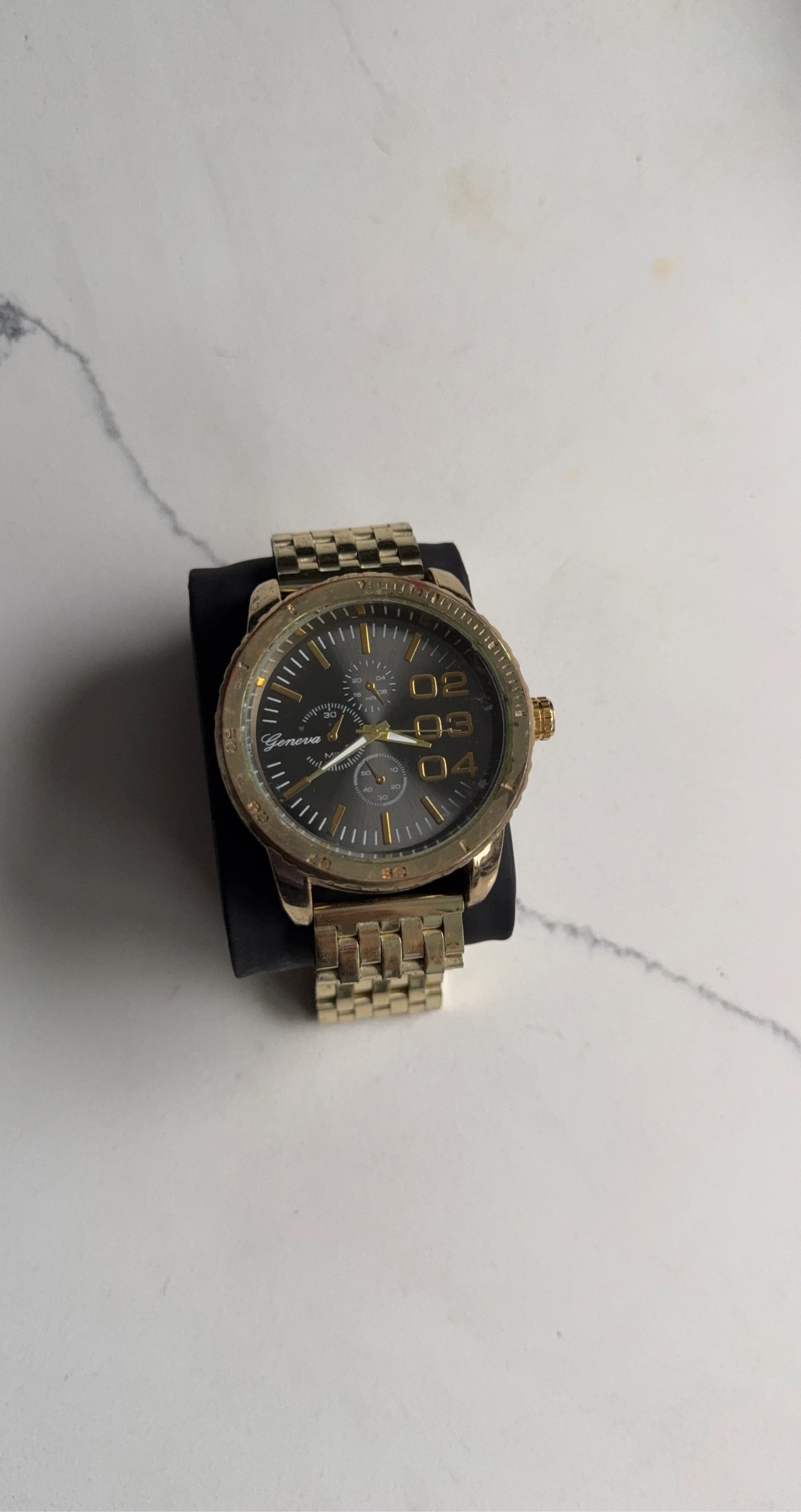 Geneva Gold Tone Men's Watch