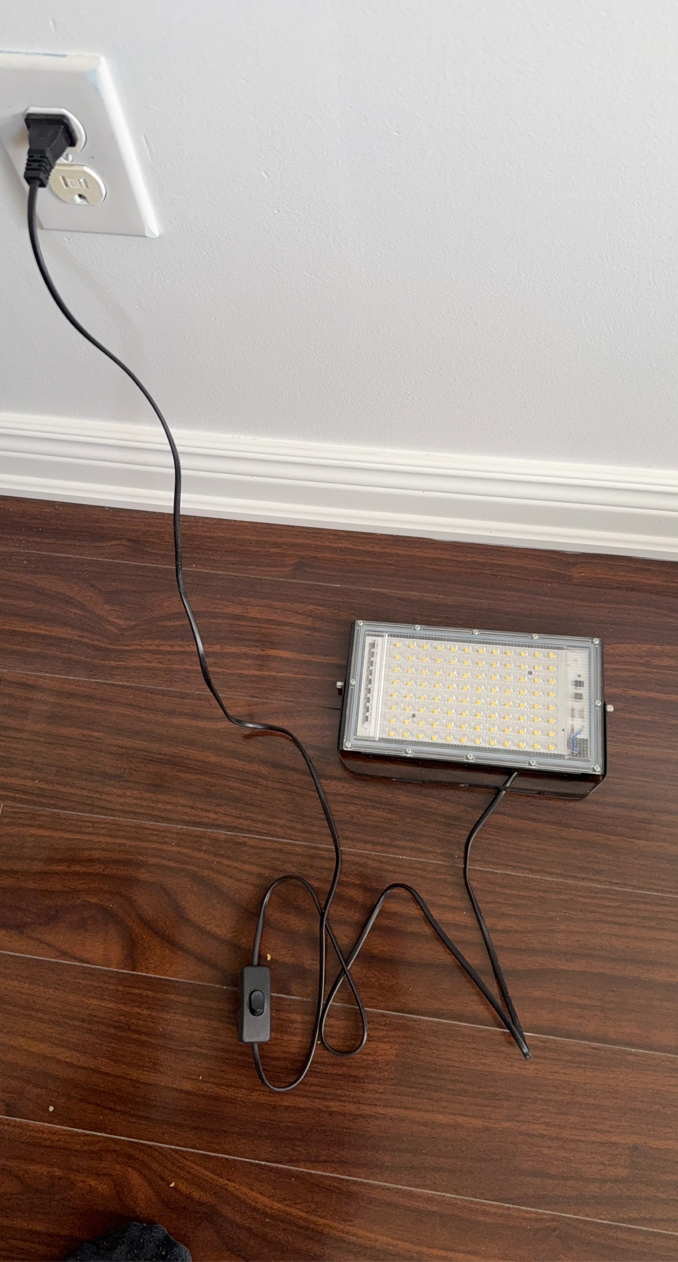 100W LED Flood Light with On/Off Switch