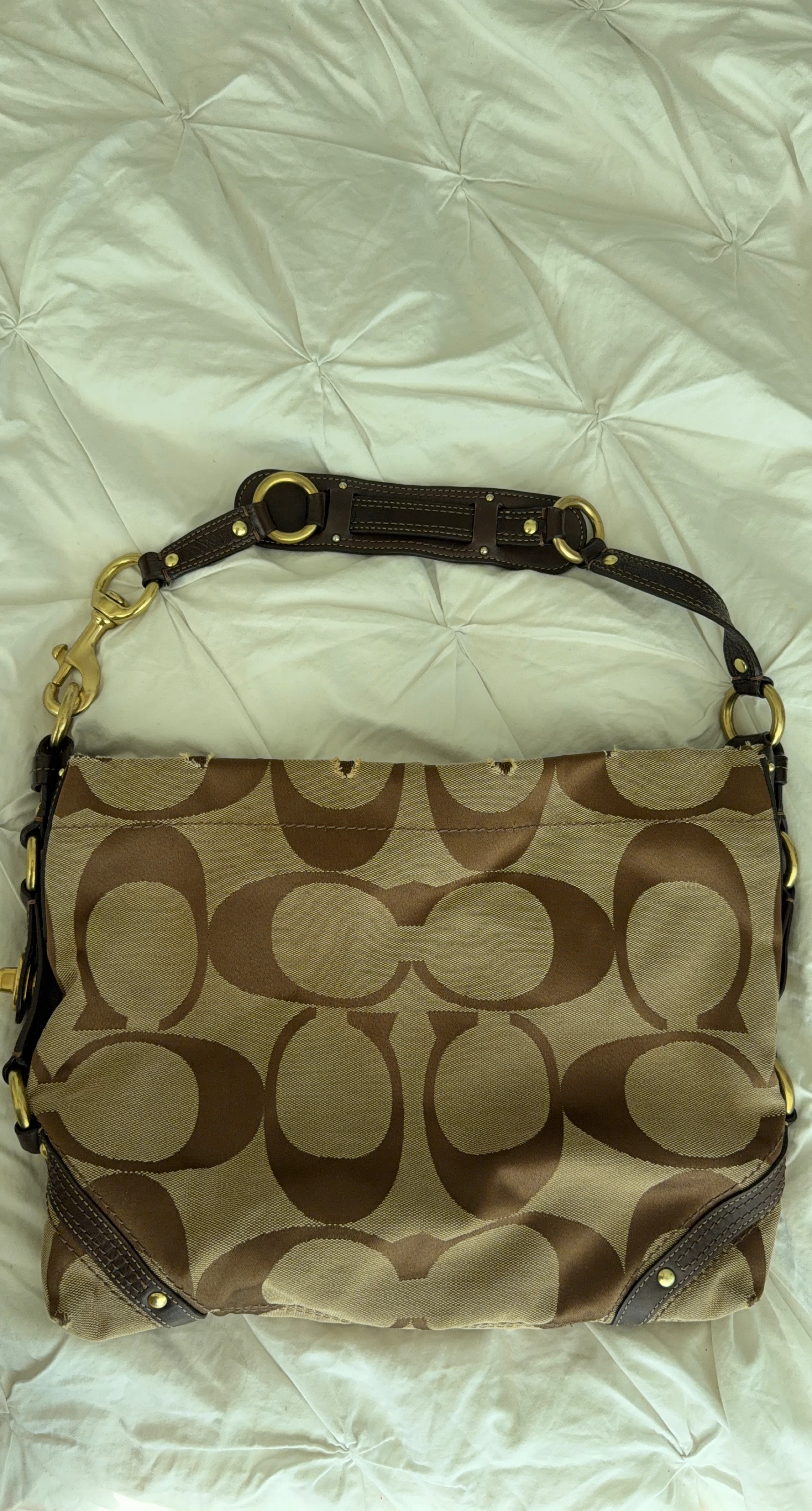 Coach Monogram Shoulder Bag