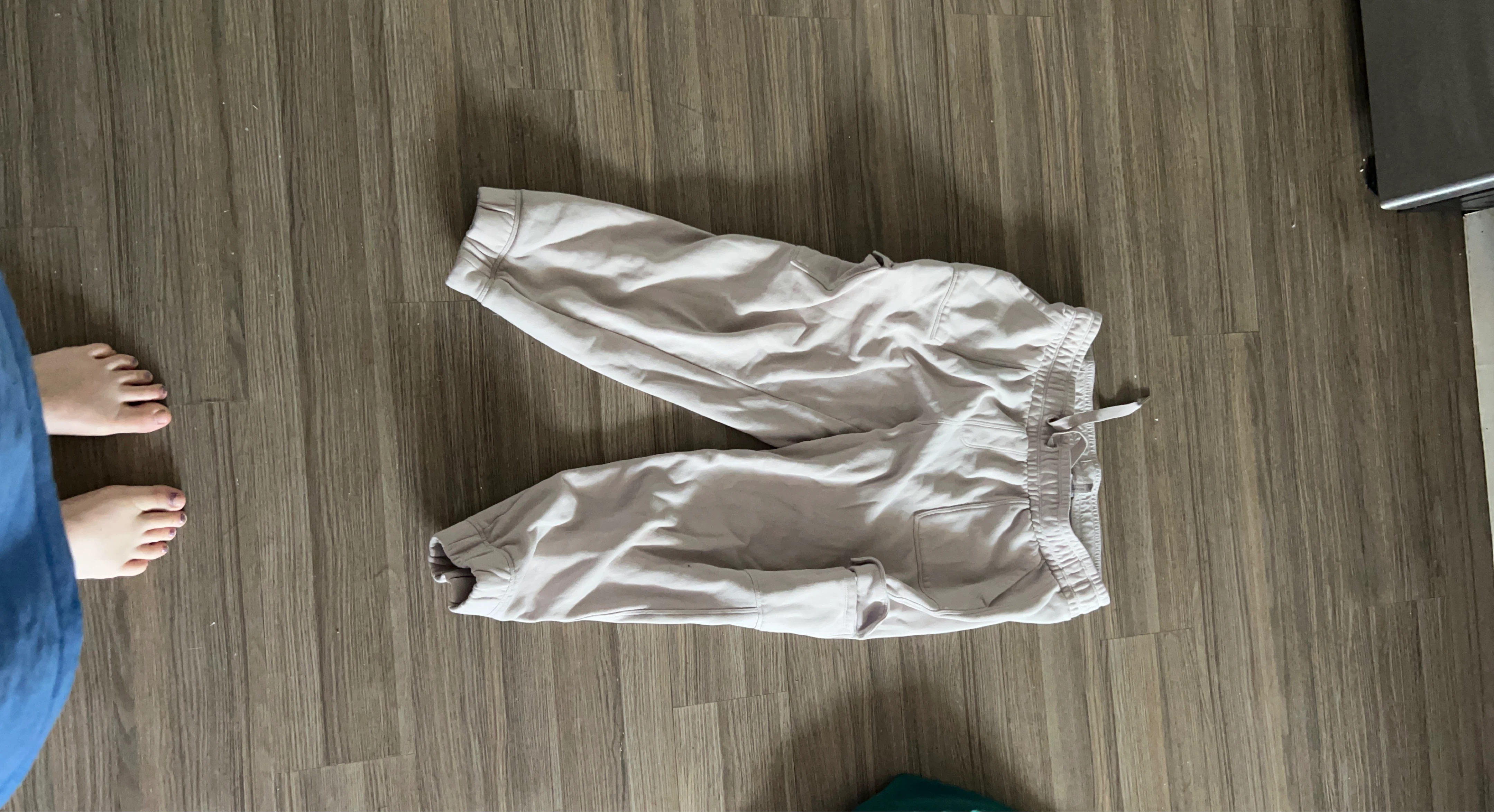 Beige Cargo Joggers