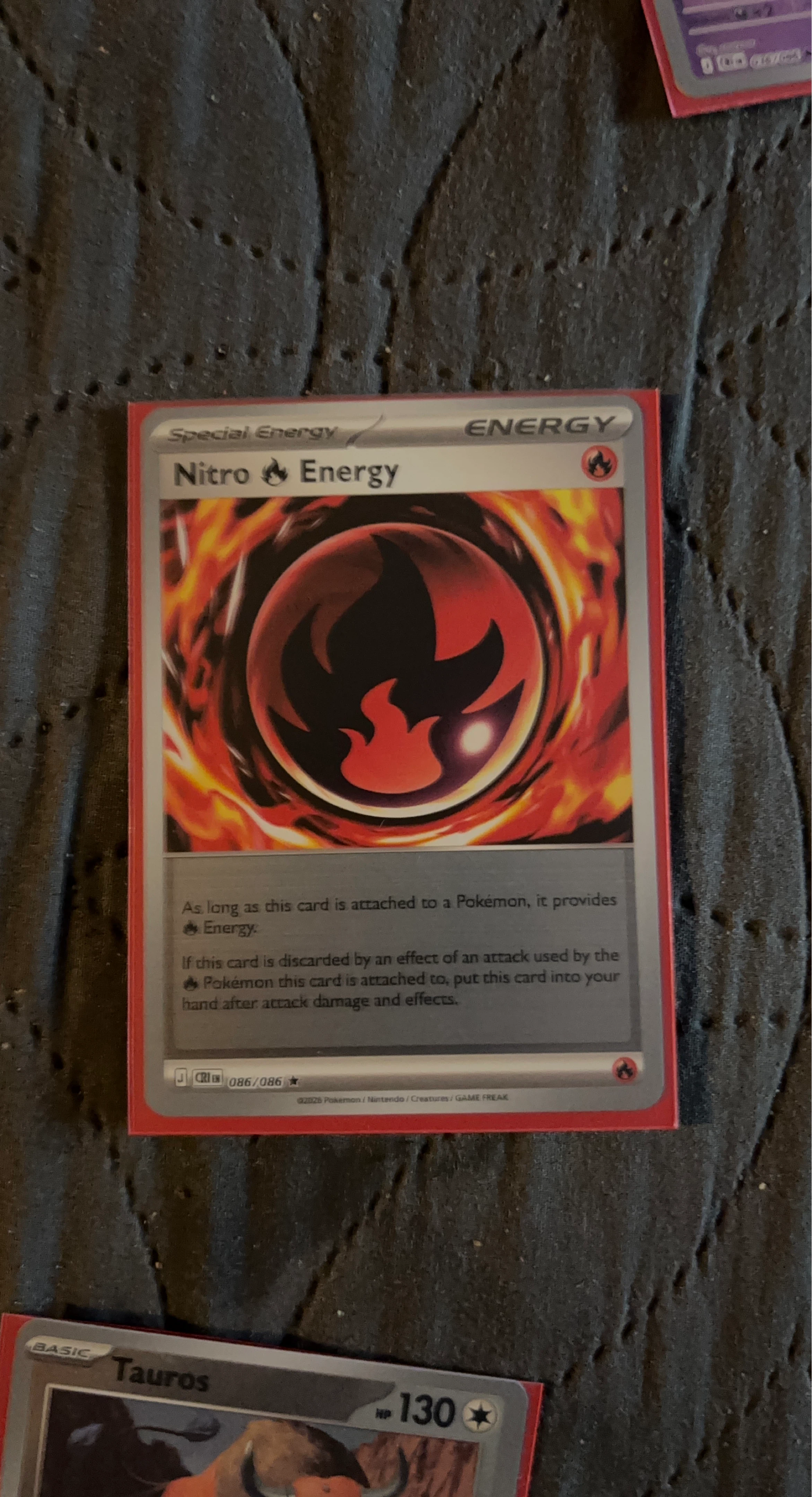 Pokemon Nitro Energy Special Energy Card 086/086