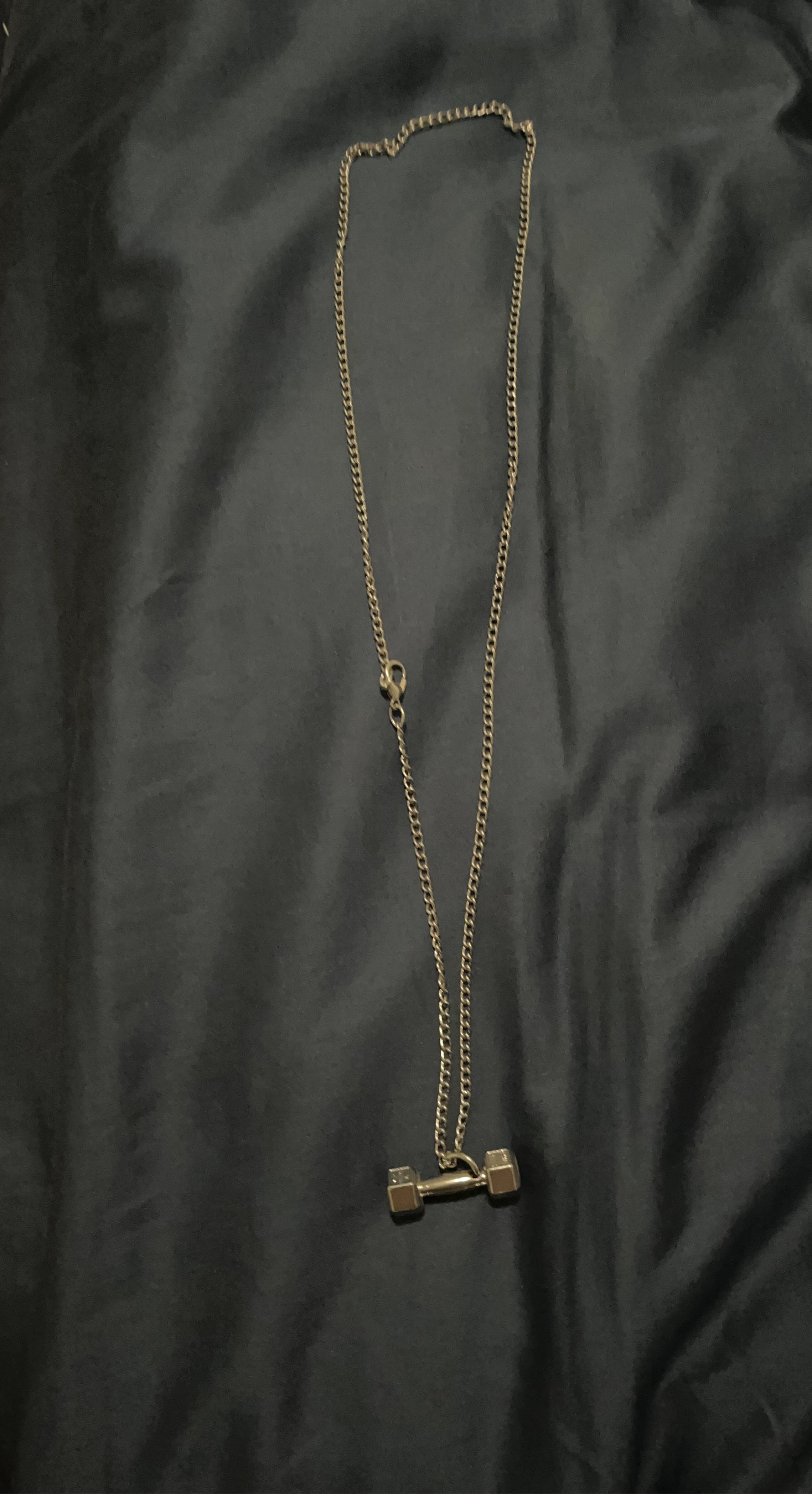 Dumbbell Pendant Necklace