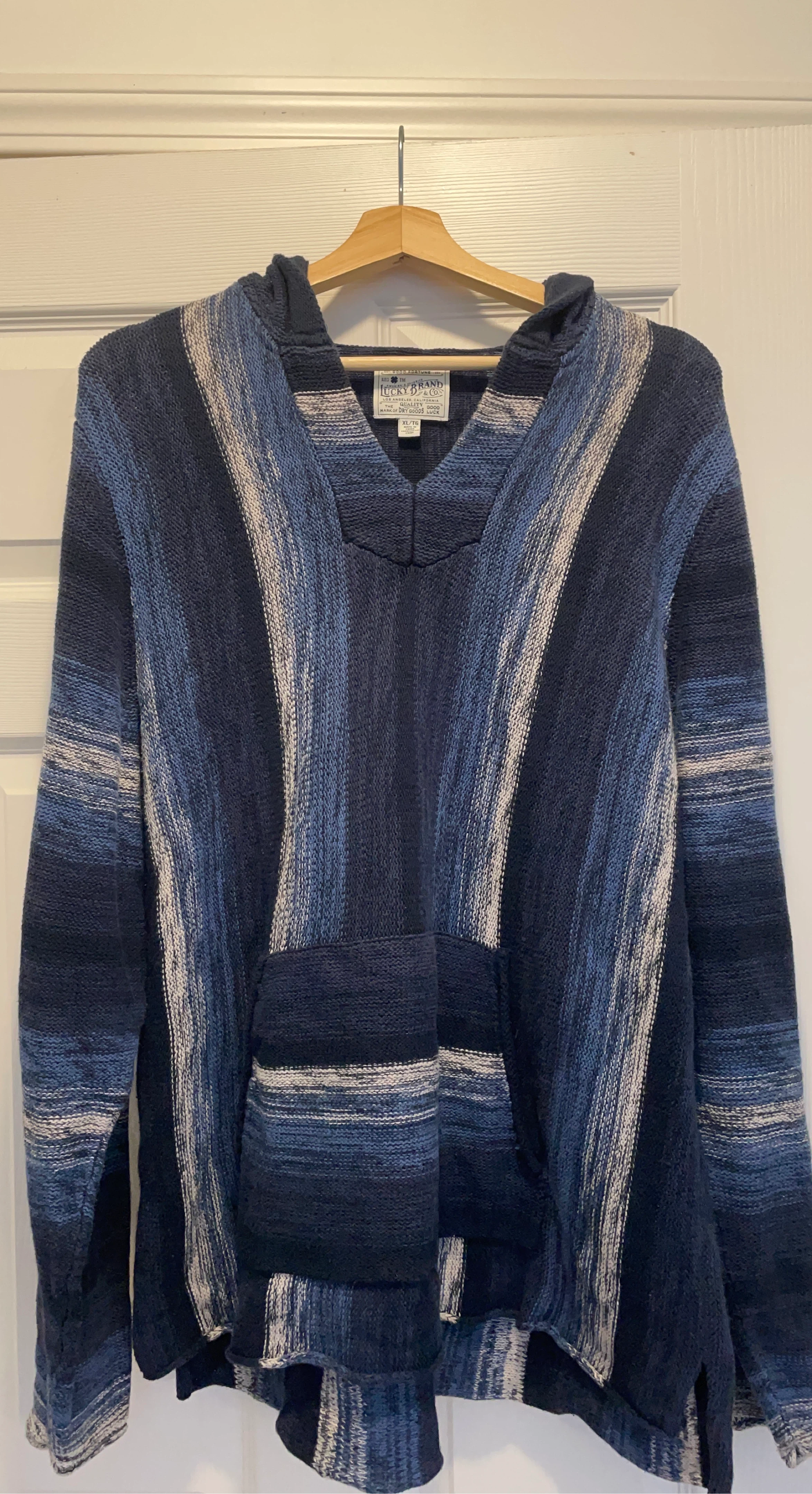 Lucky Brand Hooded Poncho Sweater