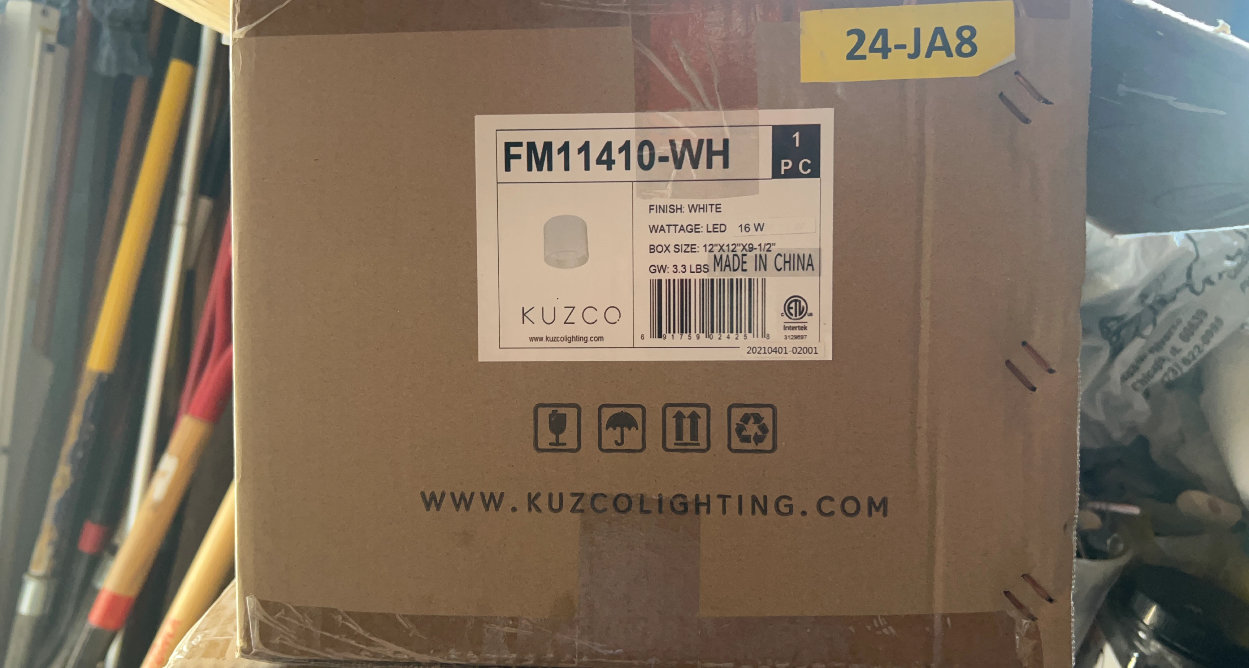 Kuzco FM11410-WH LED Pendant Light Fixture - White Finish