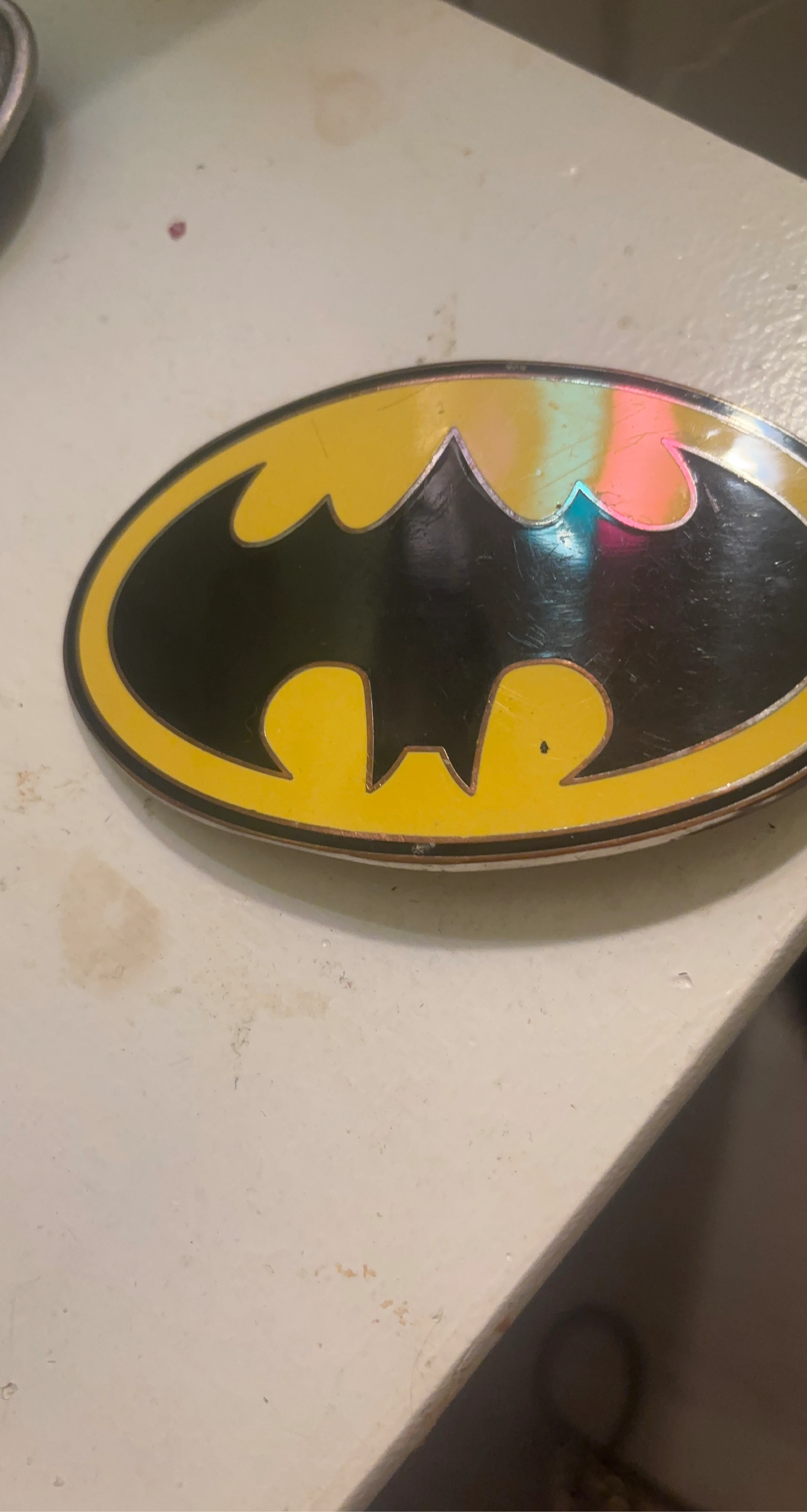 Batman Logo Emblem belt buckle