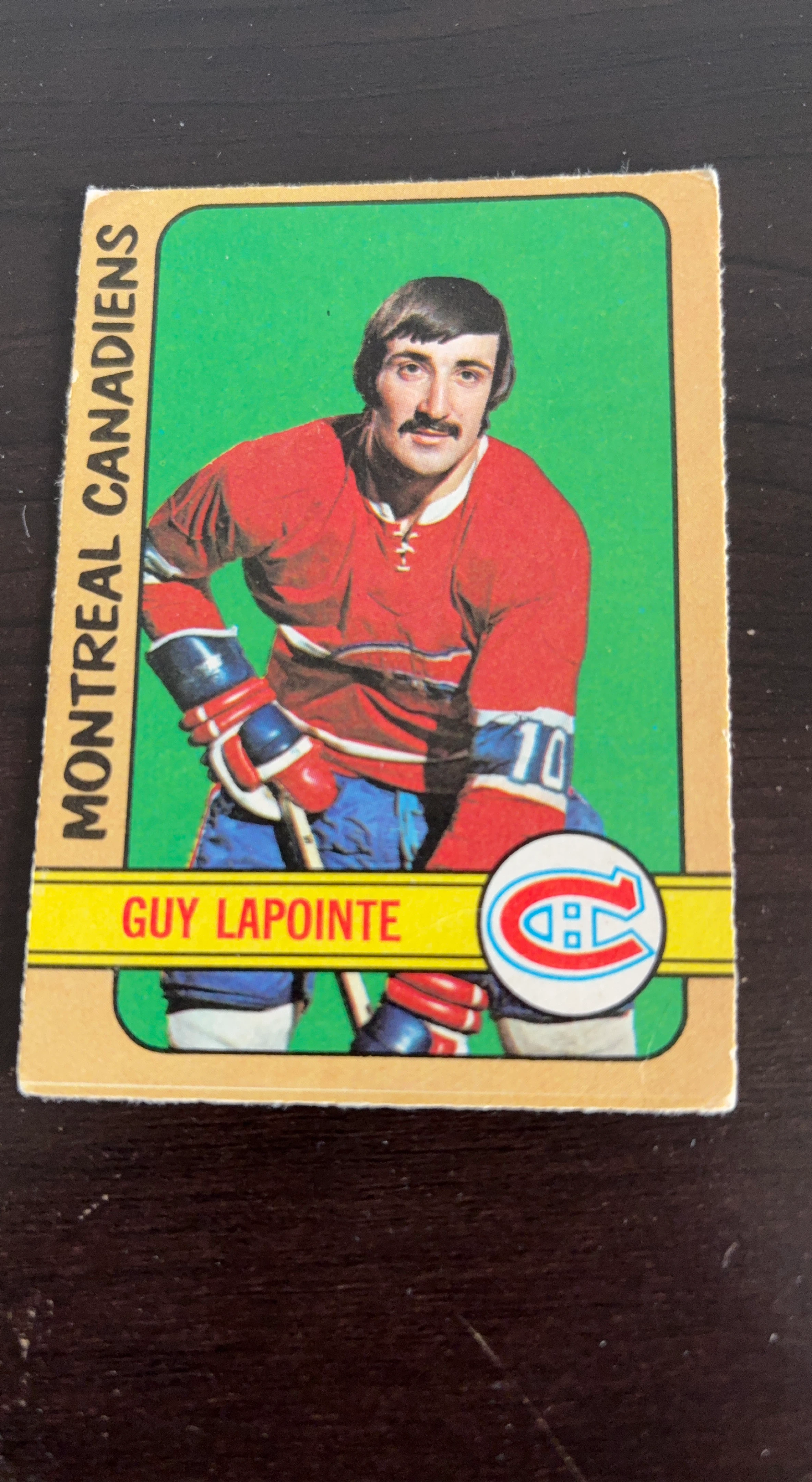 Montreal Canadiens Guy Lapointe 1972 Topps Hockey Card