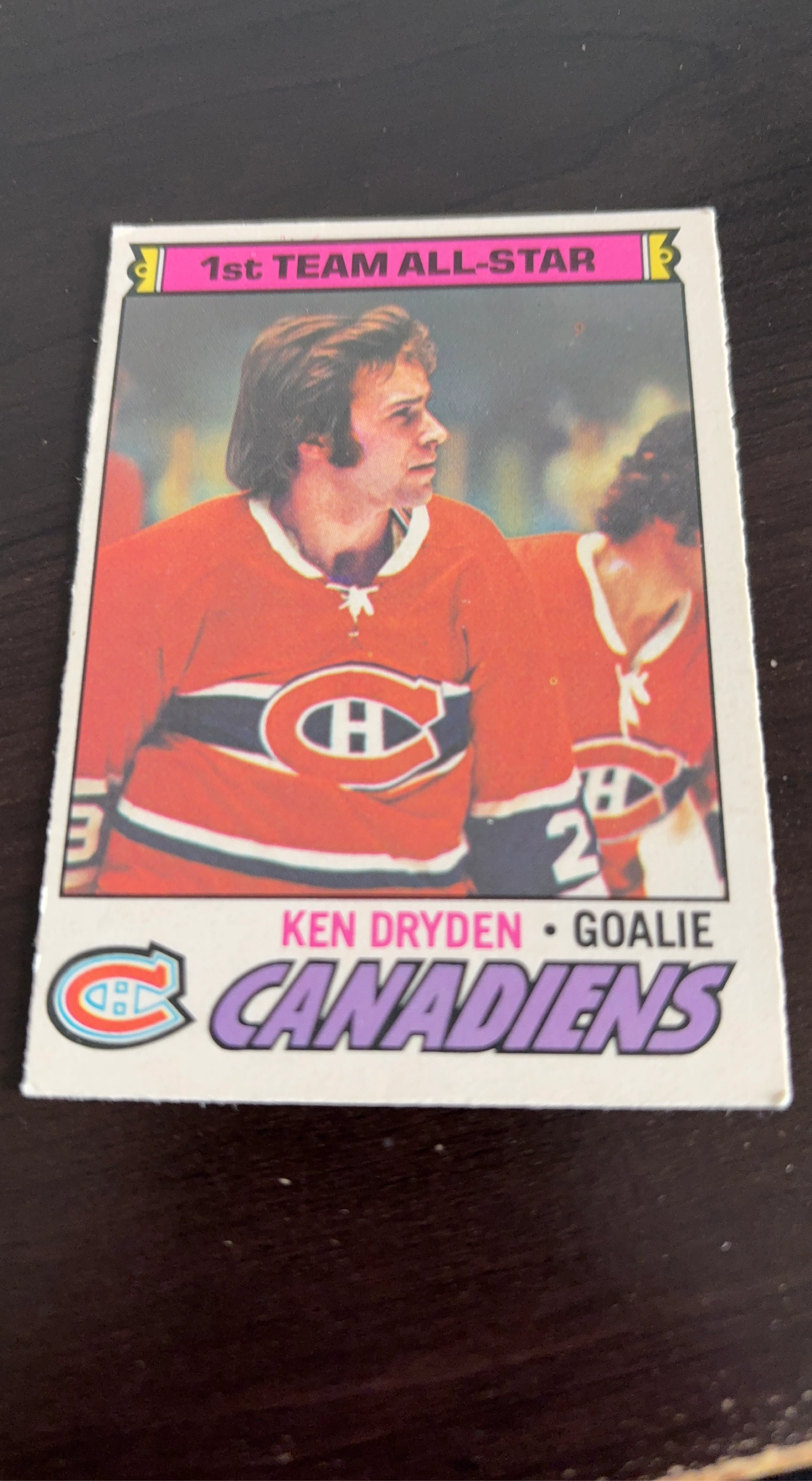 Ken Dryden 1977 O-Pee-Chee Hockey Card