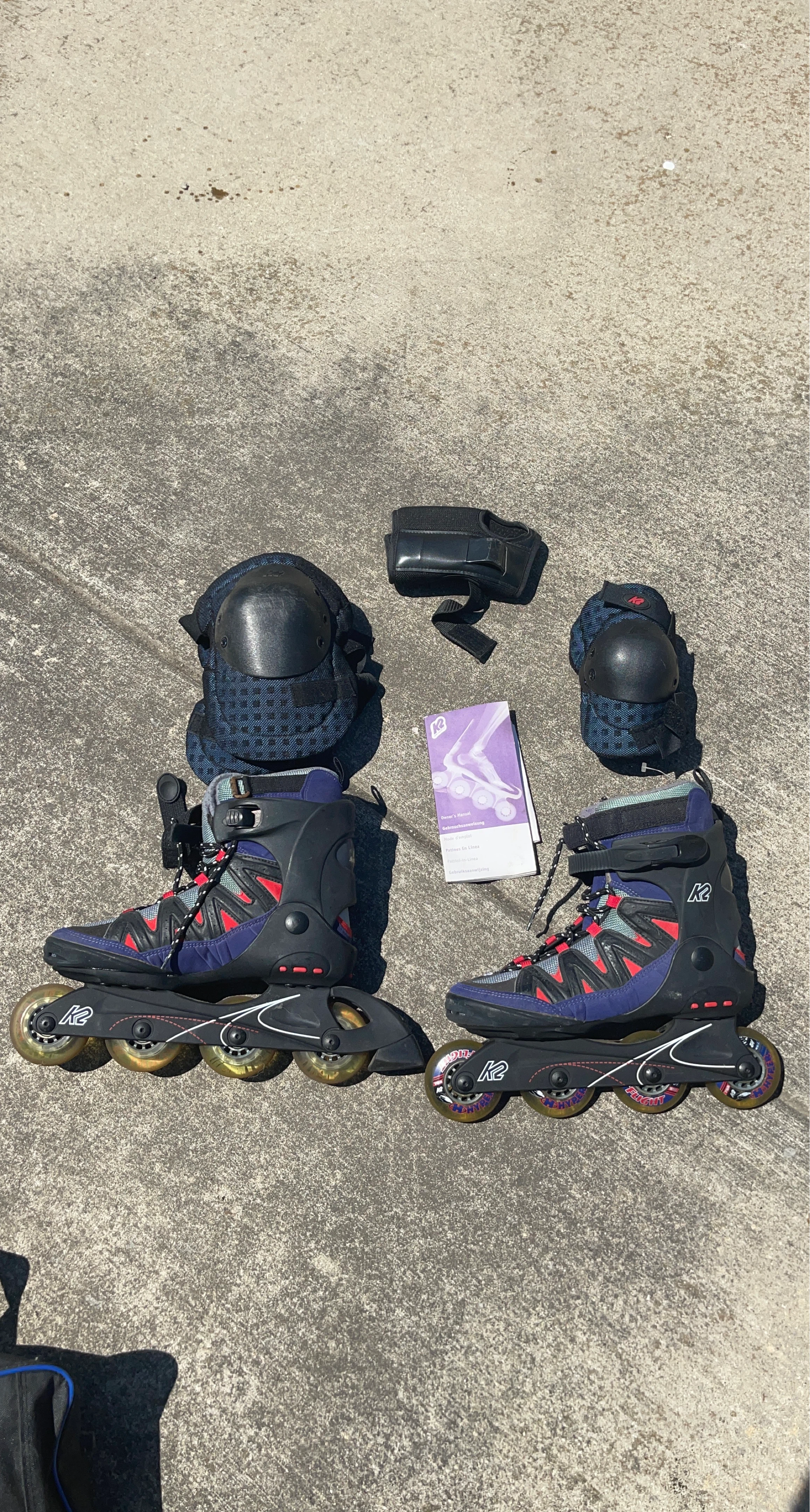 K2 Inline Skates with Protective Gear