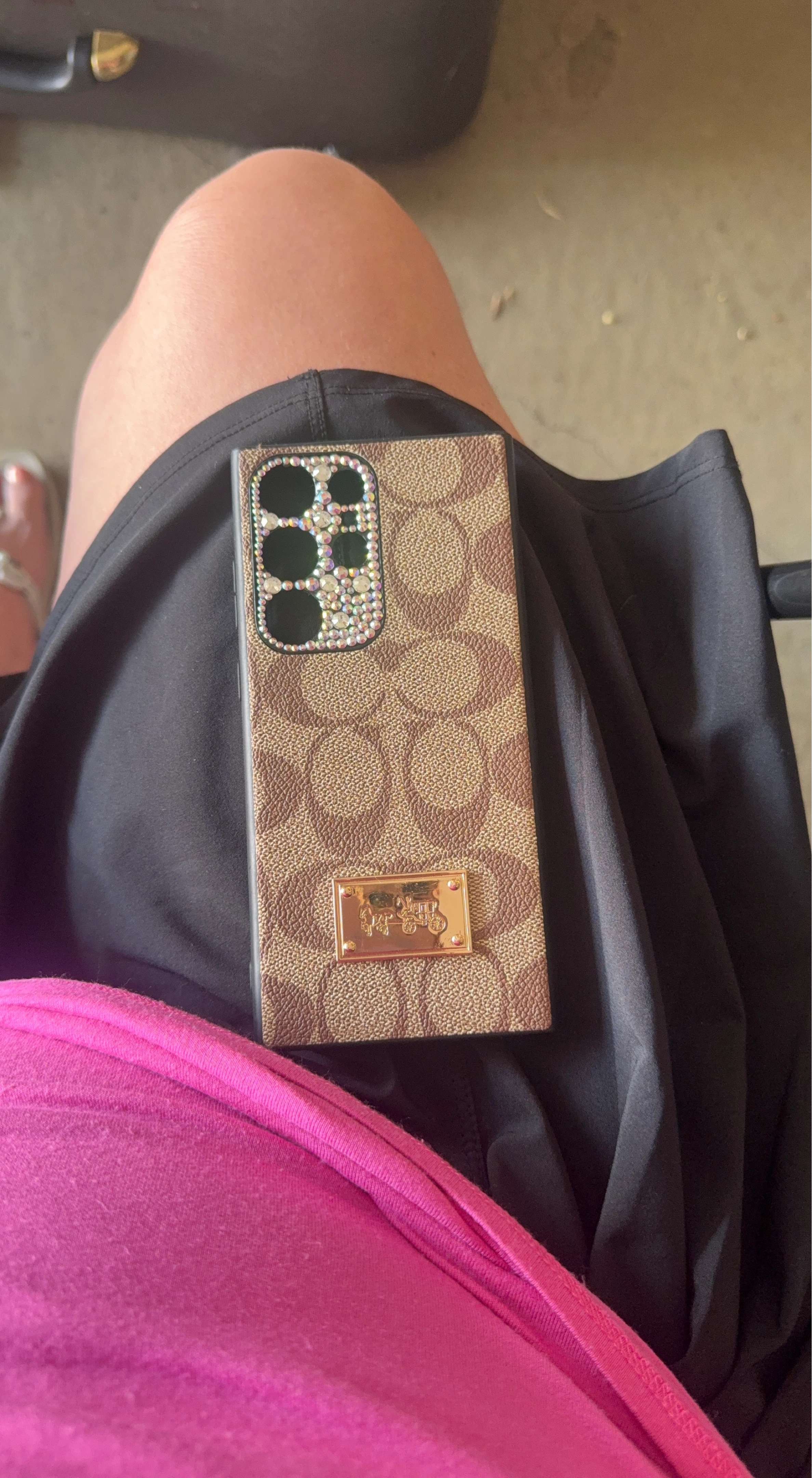 Coach Phone Case with Rhinestones