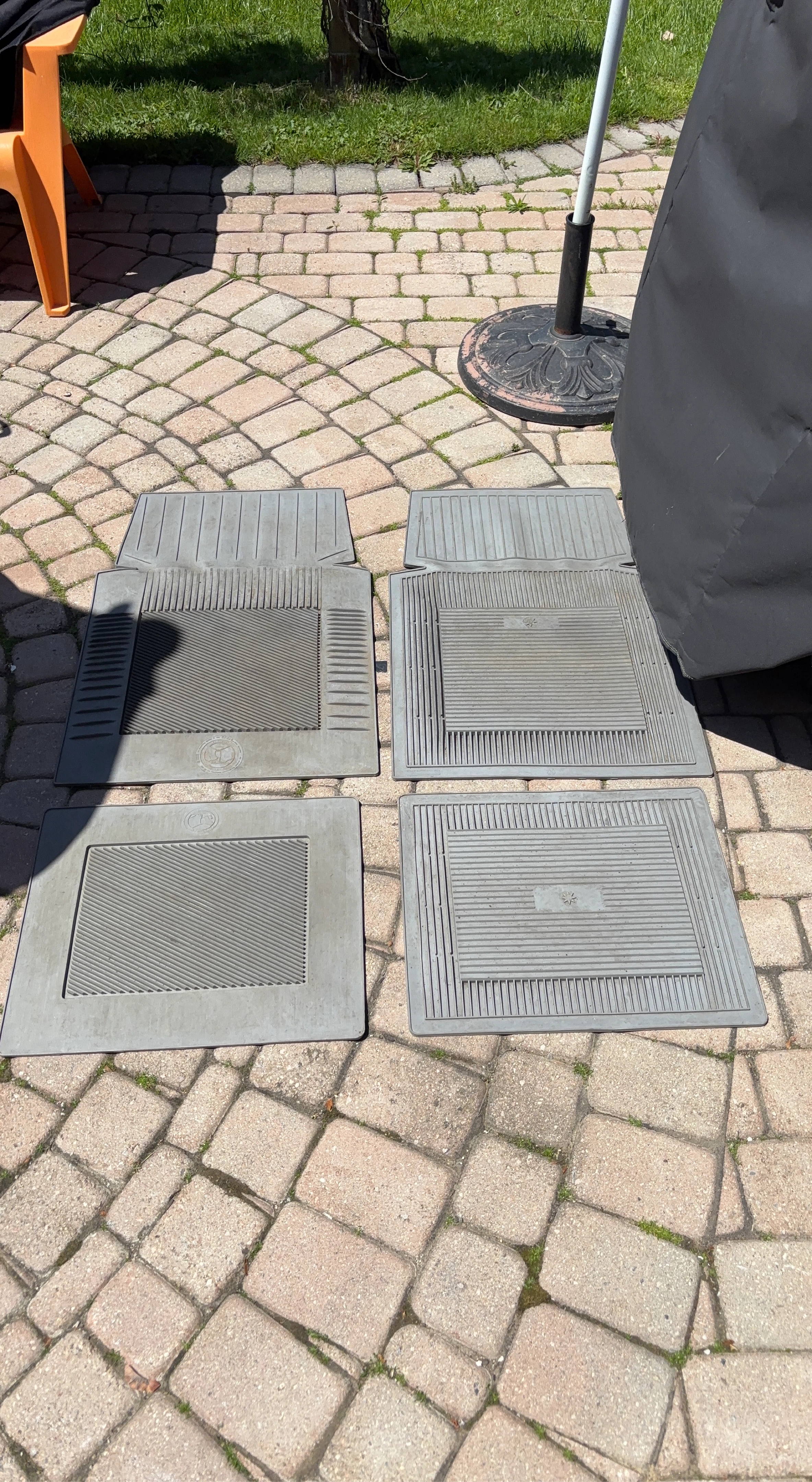 Pants Saver Grey Rubber Car Floor Mats
