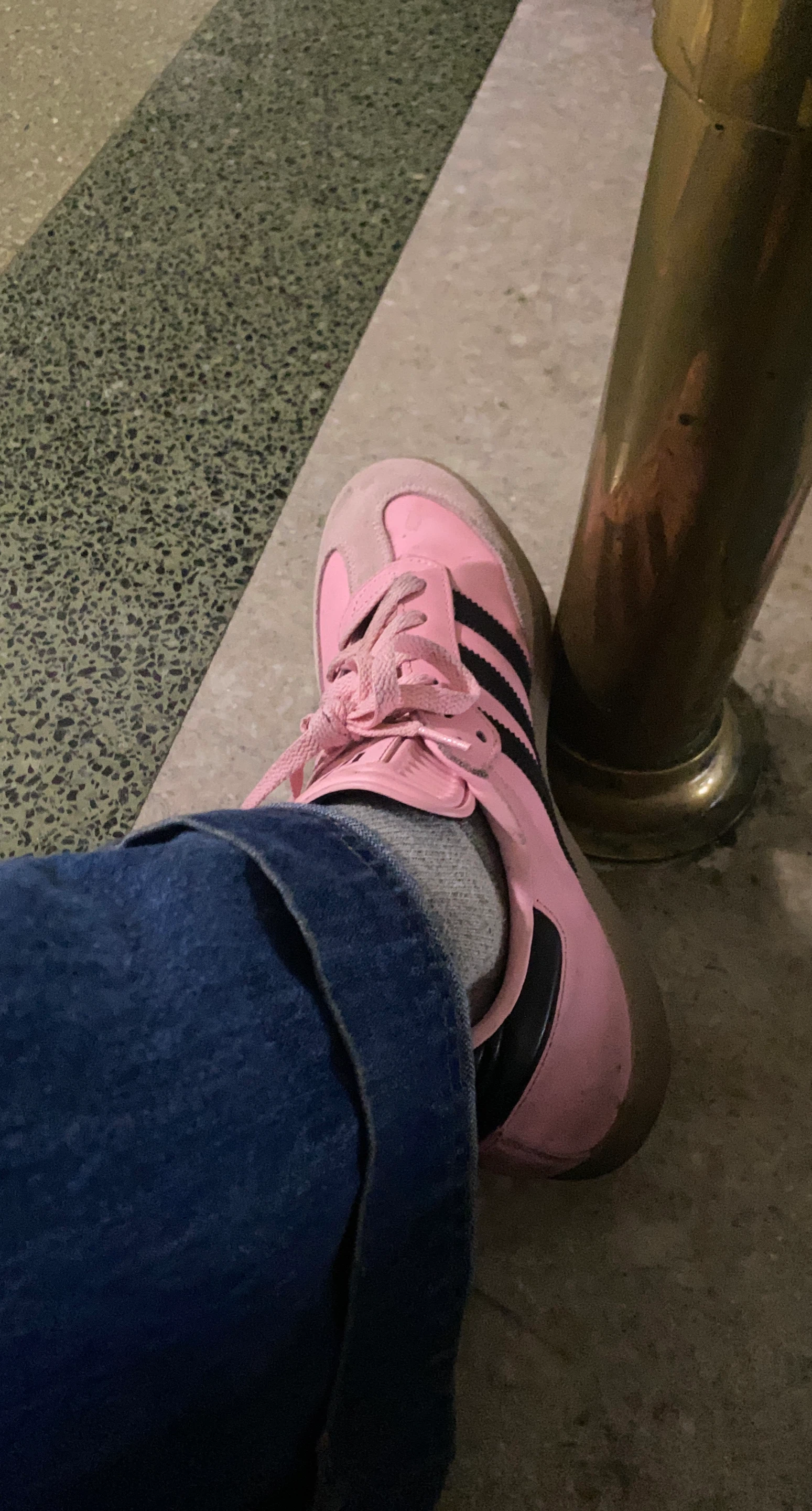 Pink Adidas Samba Sneakers (Messi Collab)