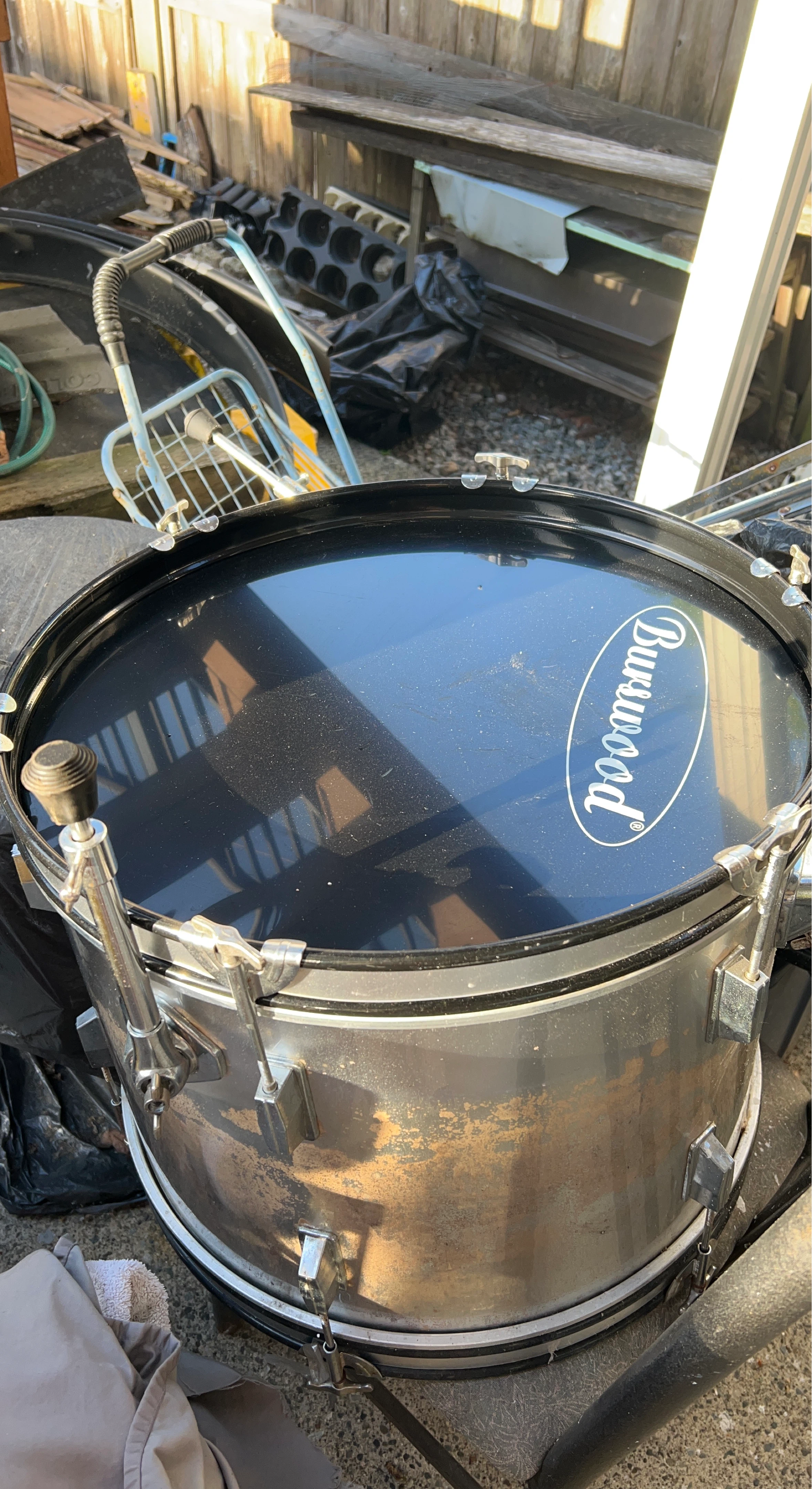 8 piece BurswoodSnare Drum set