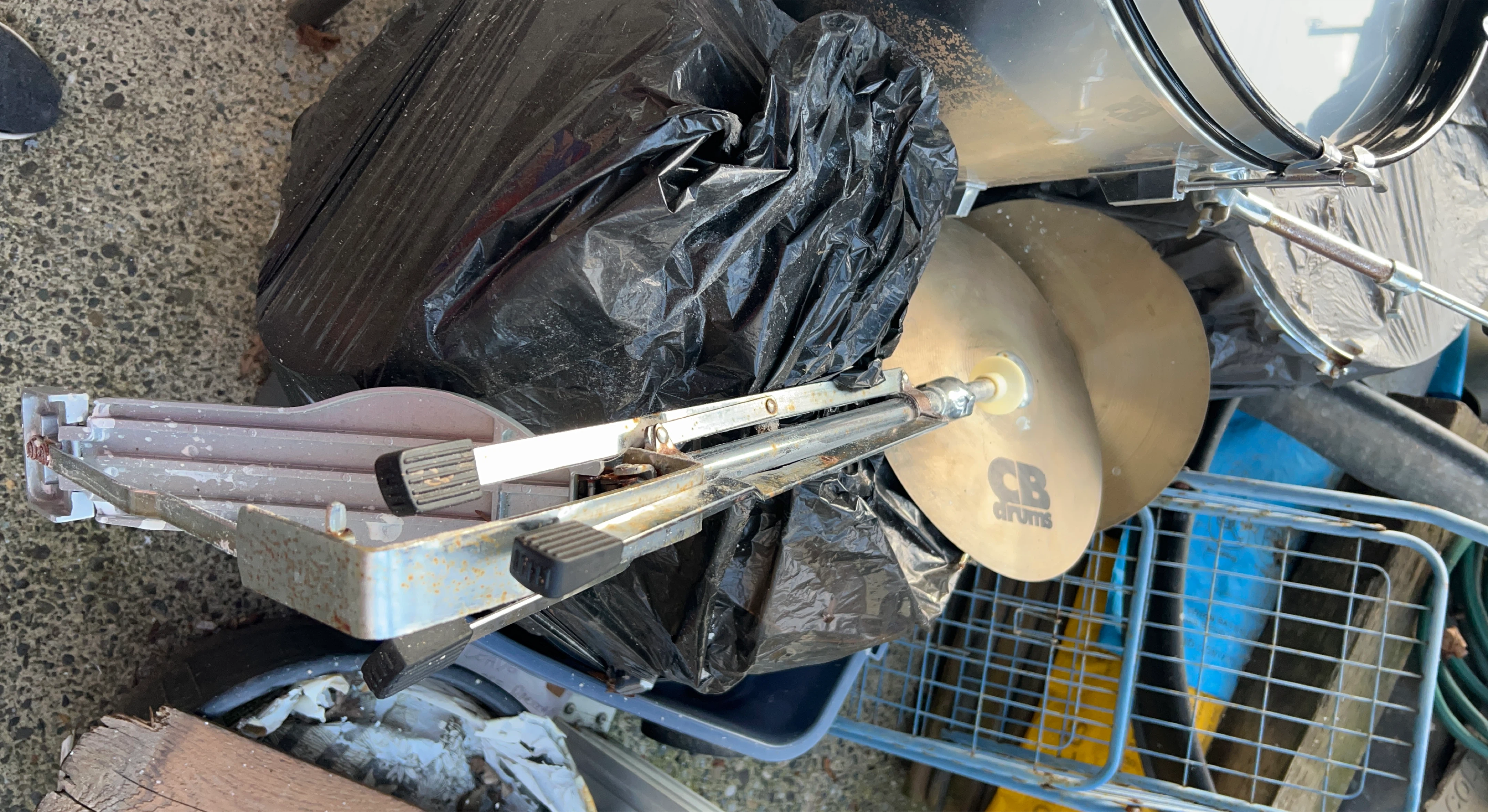 CB Drums Cymbal Stand part of an 8 piece drum set