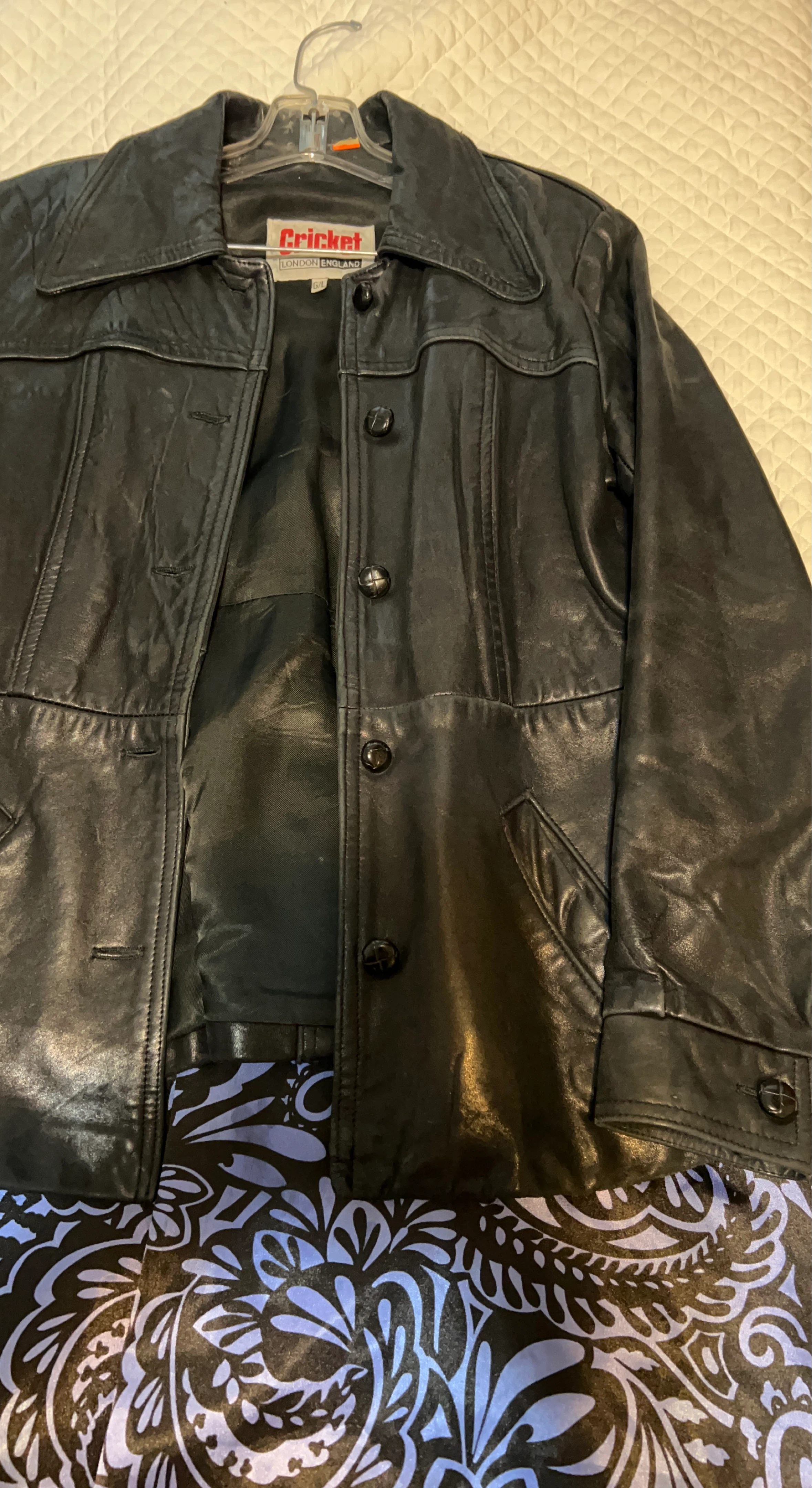 Cricket London England Leather Jacket