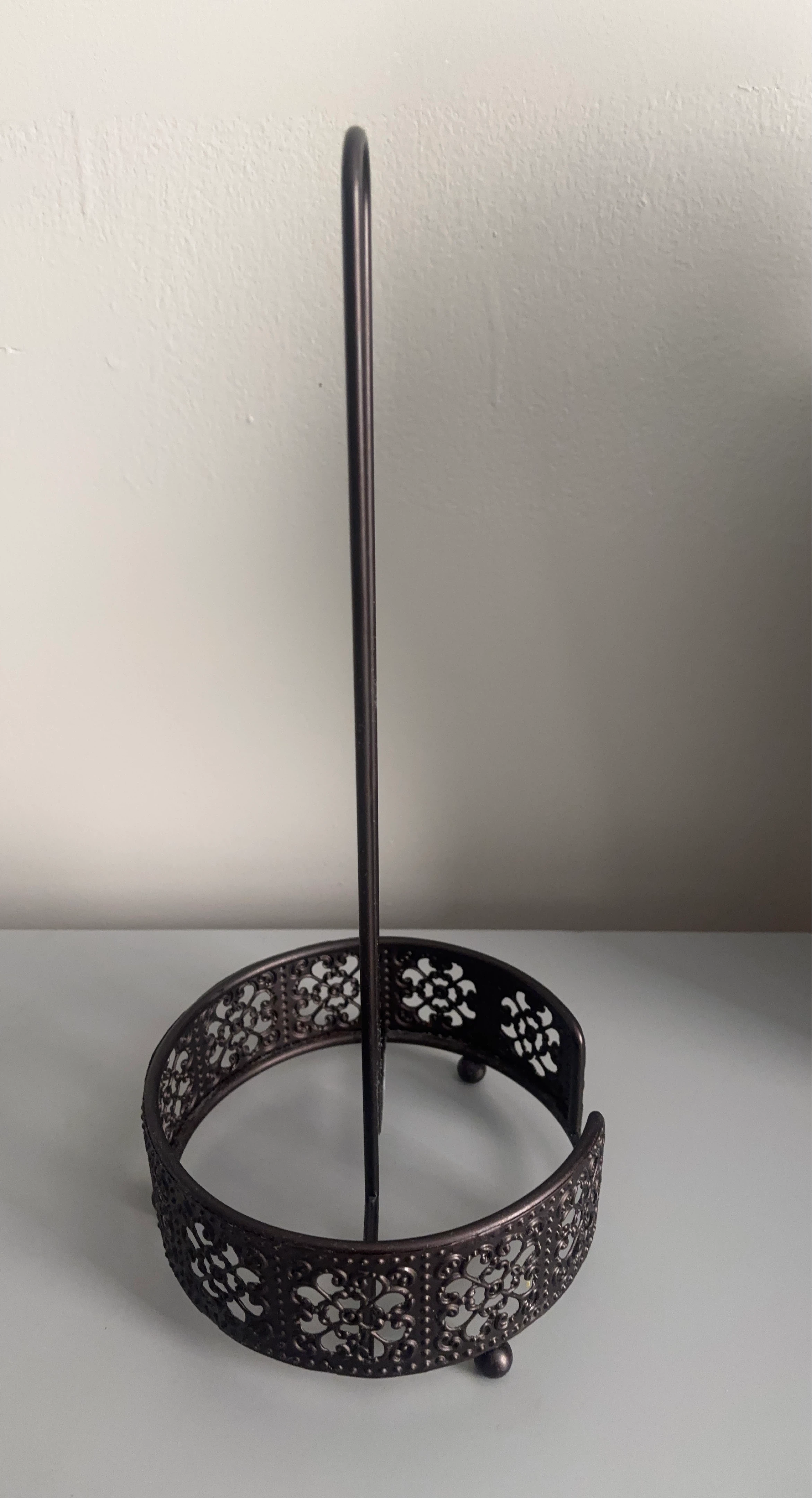 Ornate Metal Paper Towel Holder