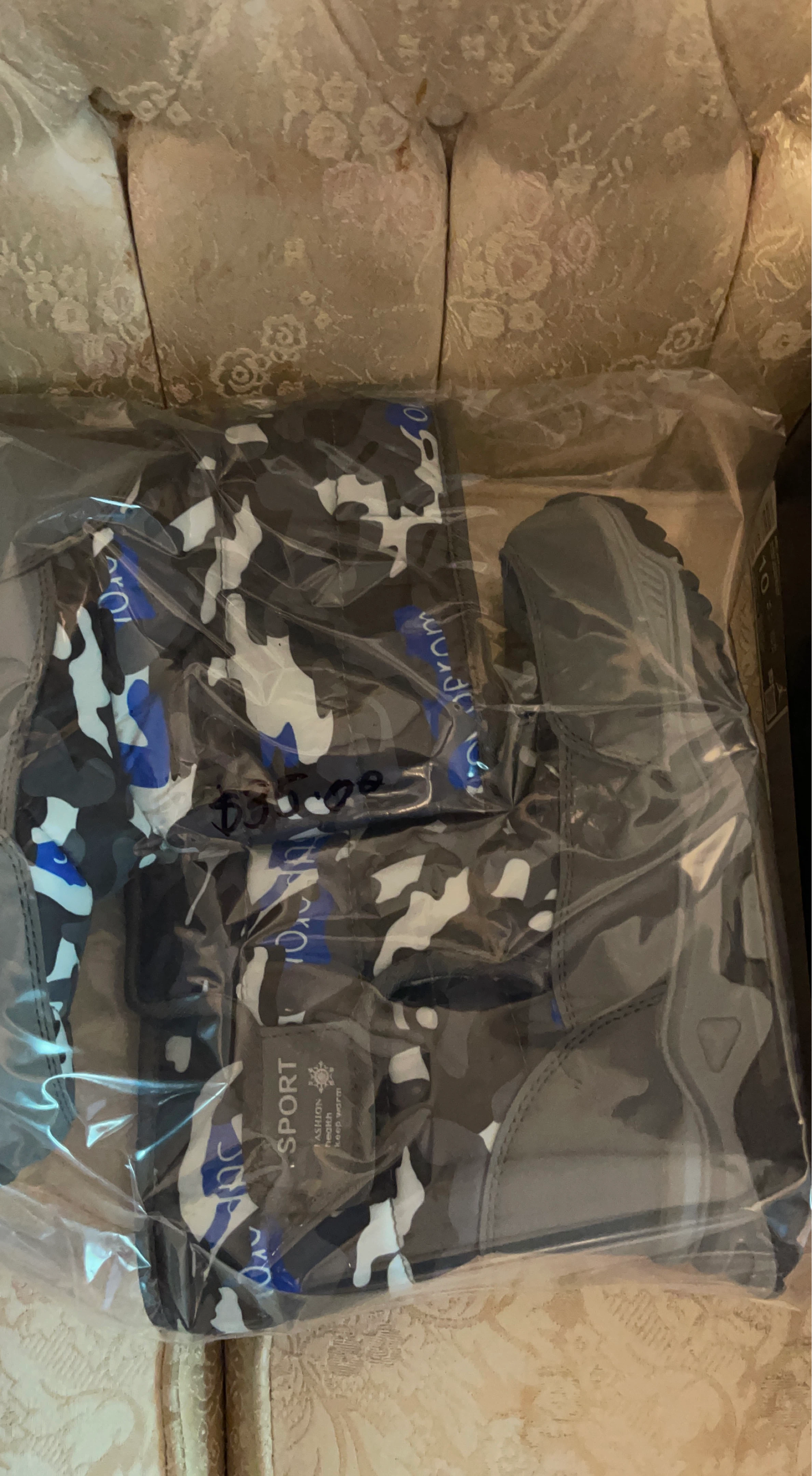 Kids Camo Winter Boots