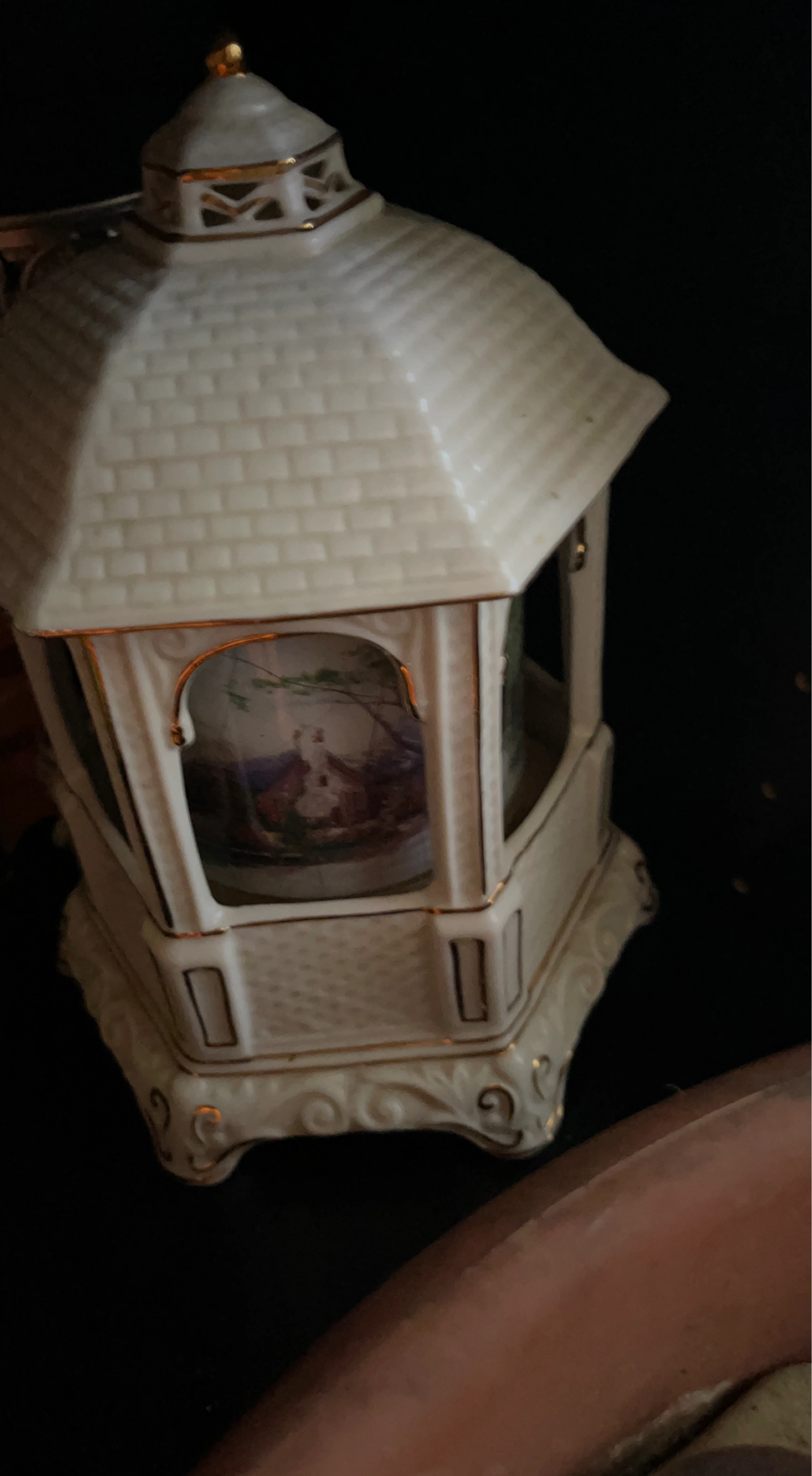 Decorative Ceramic Gazebo Music Box