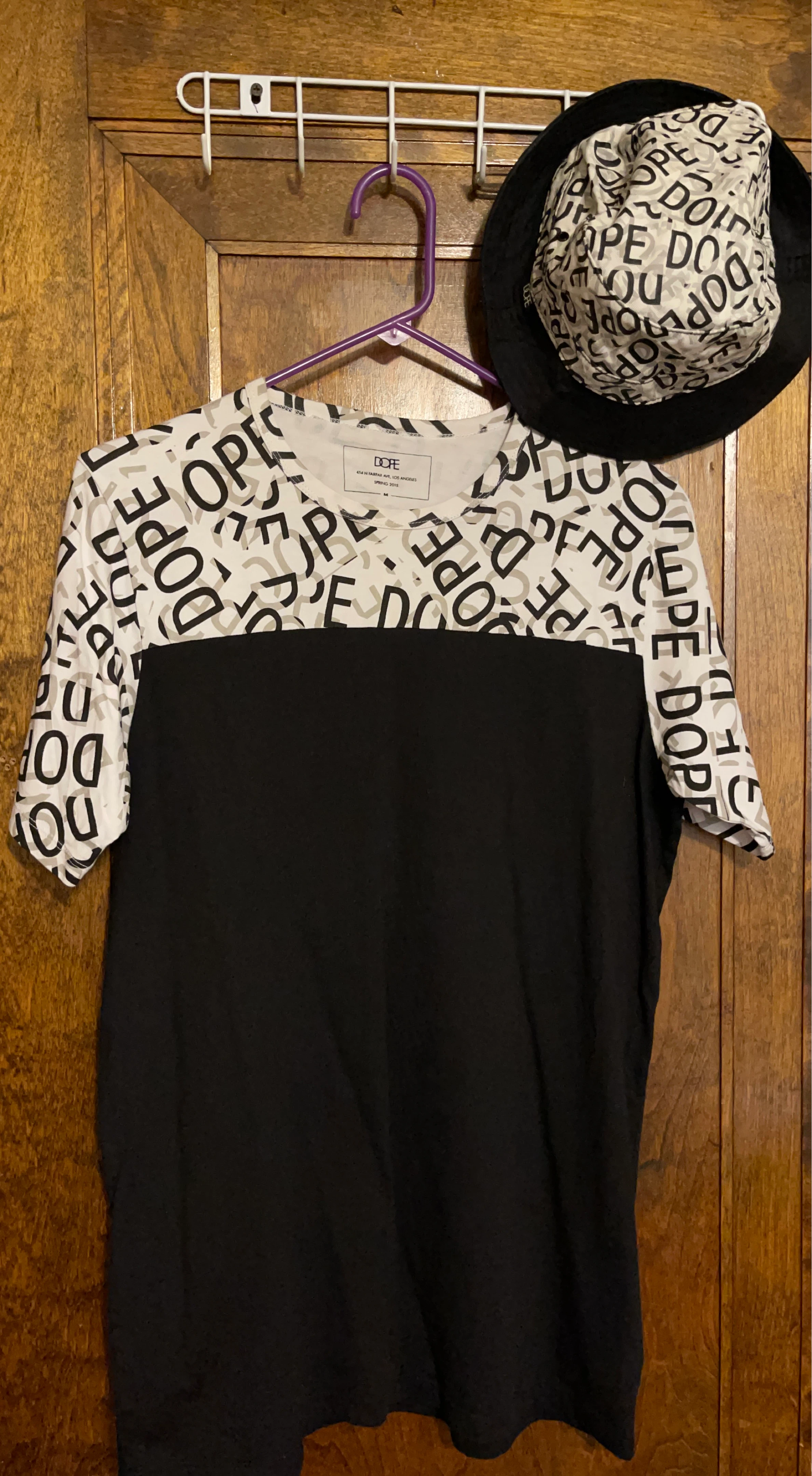 DOPE T-Shirt with all-over logo print
