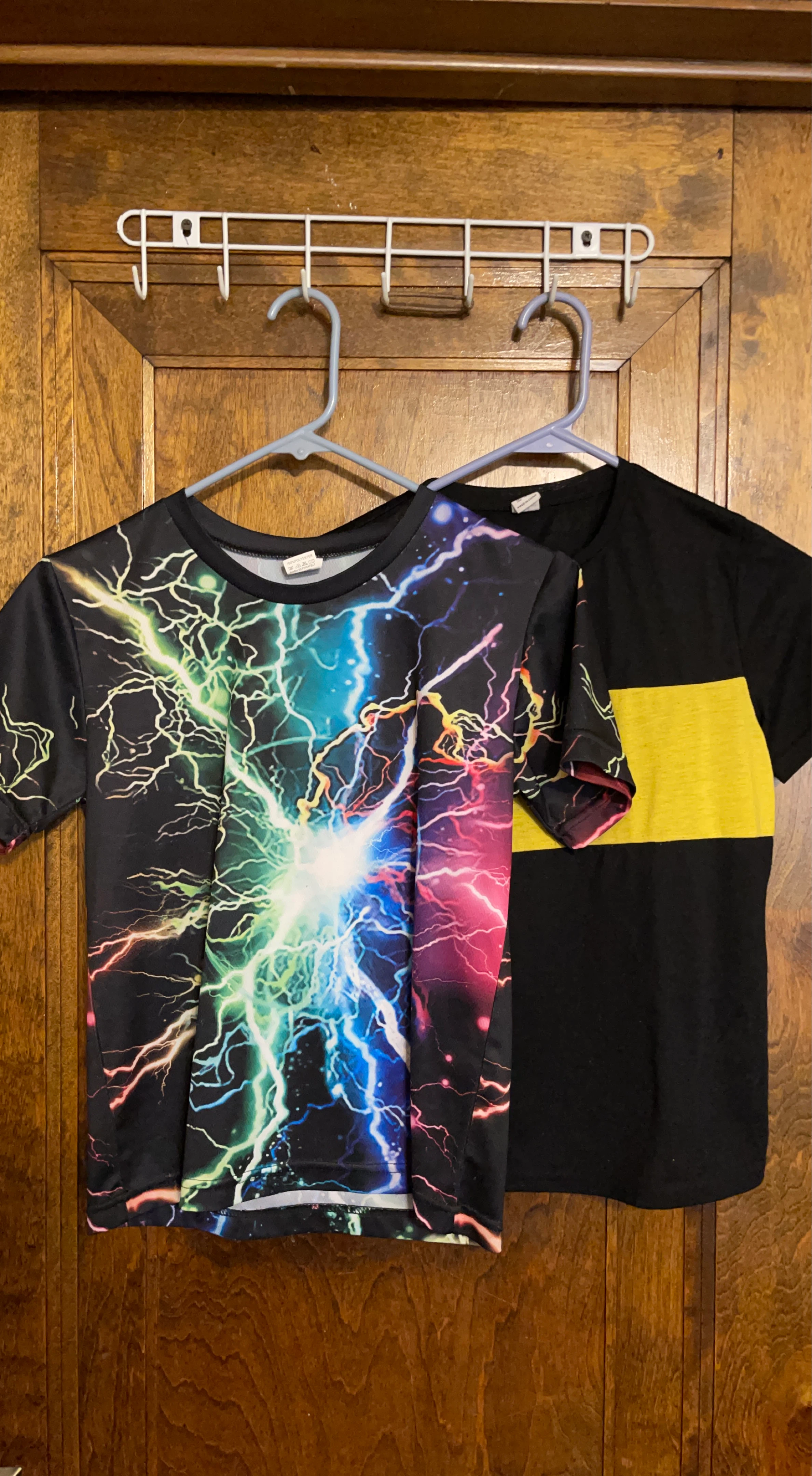 Kids T-shirts Bundle - Lightning Print & Yellow Stripe