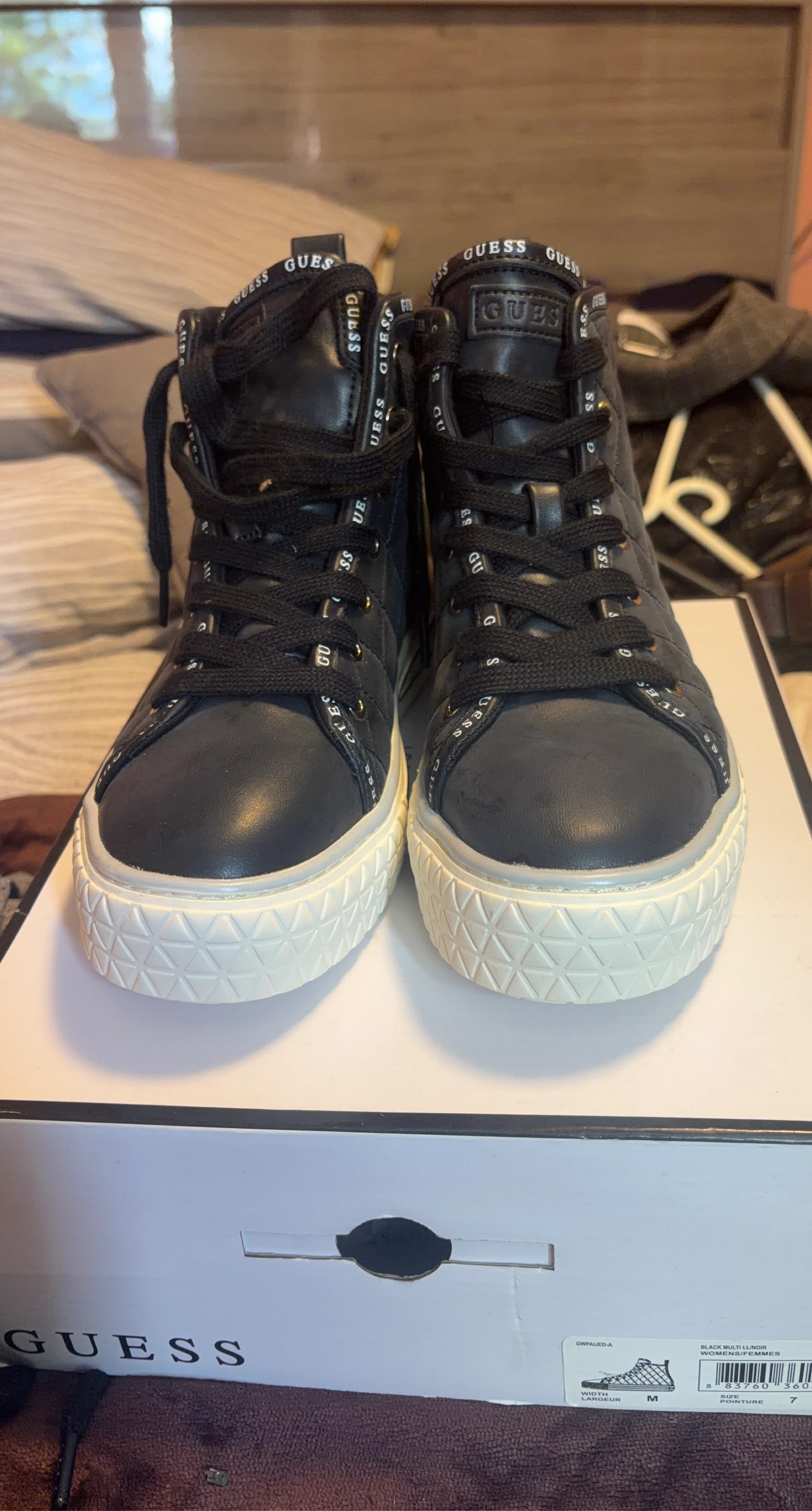 Guess Black High-Top Sneakers