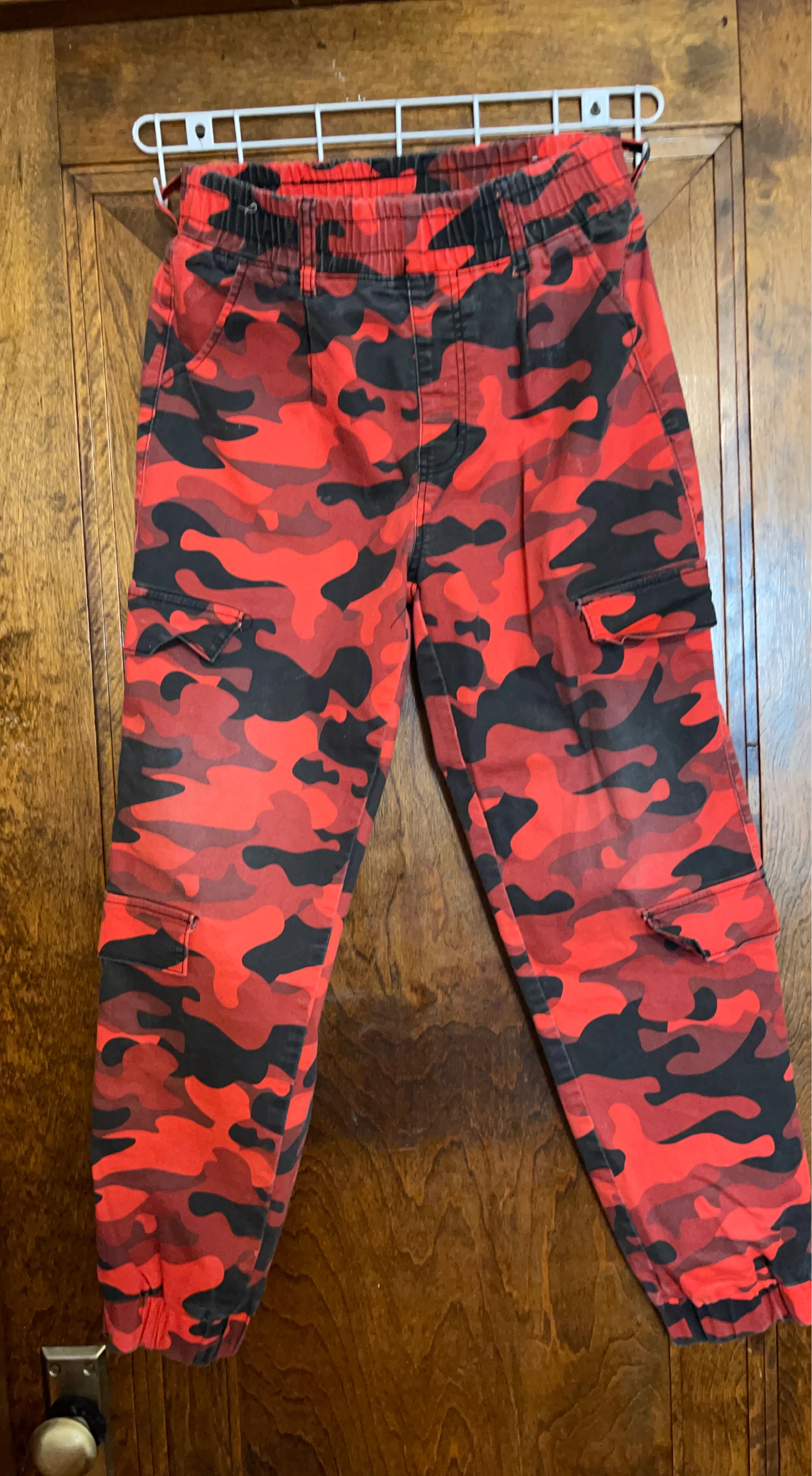 Red Camo Cargo Pants kids
