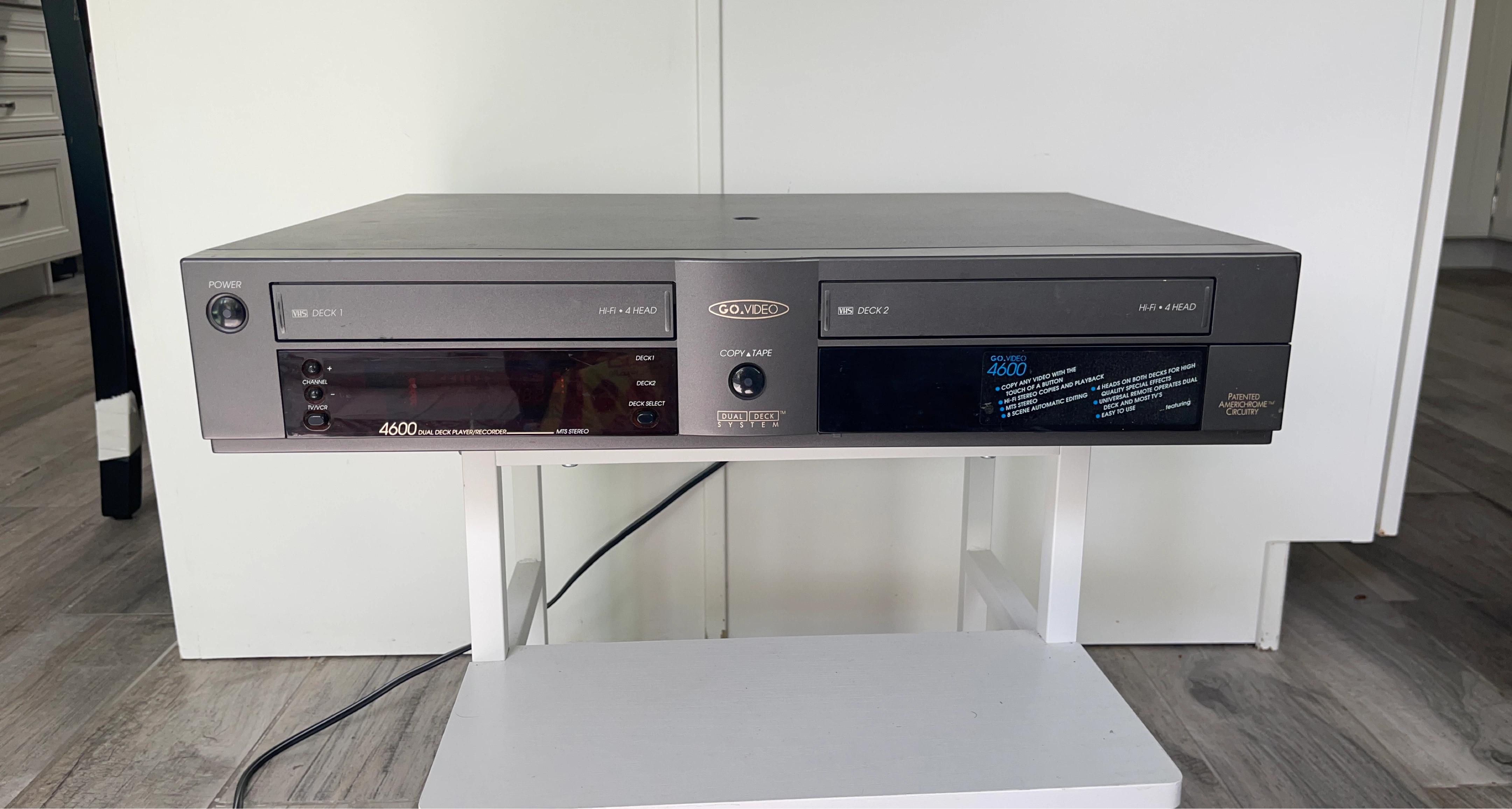 Go.Video 4600 Dual Deck VCR