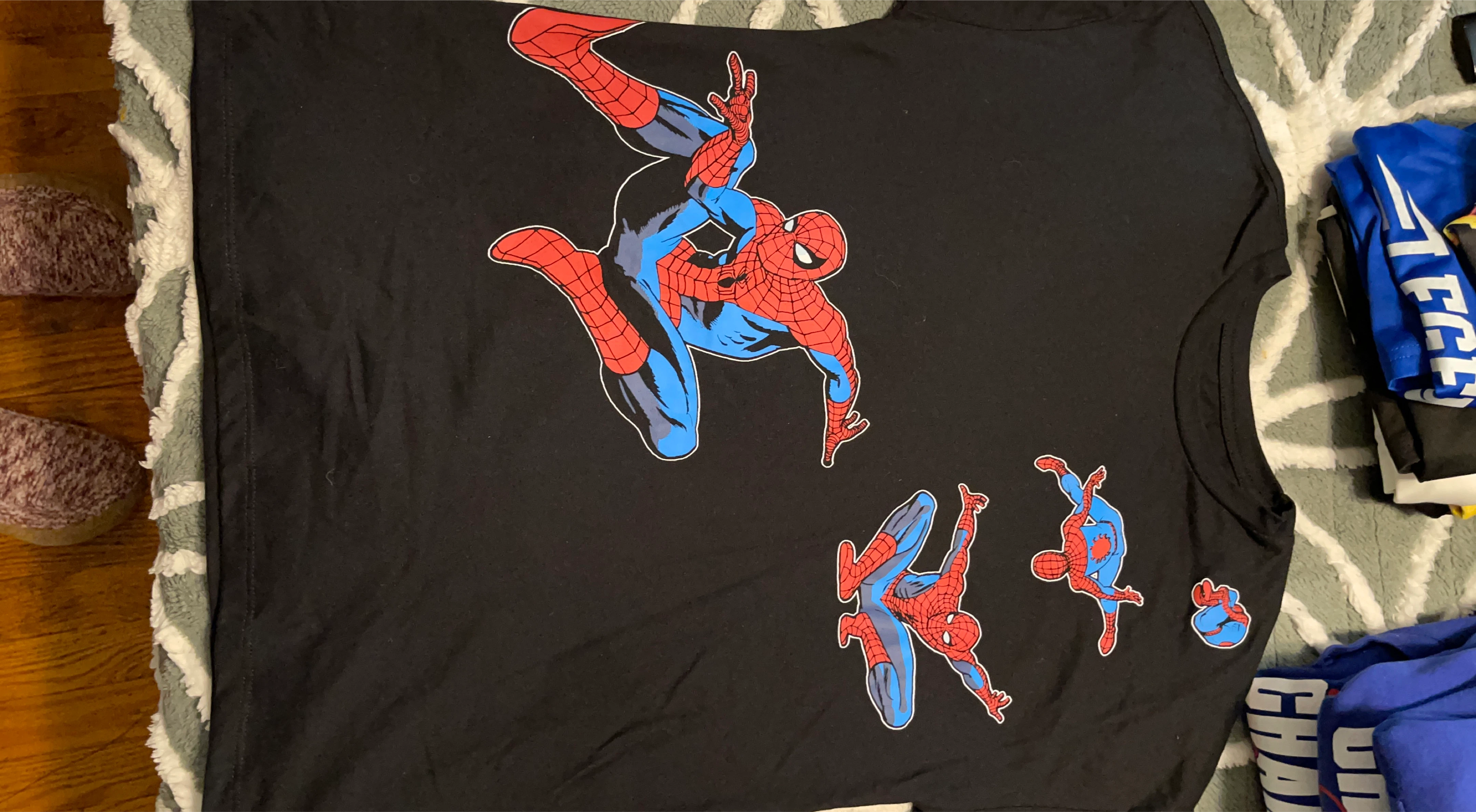 Black Spiderman Graphic T-Shirt