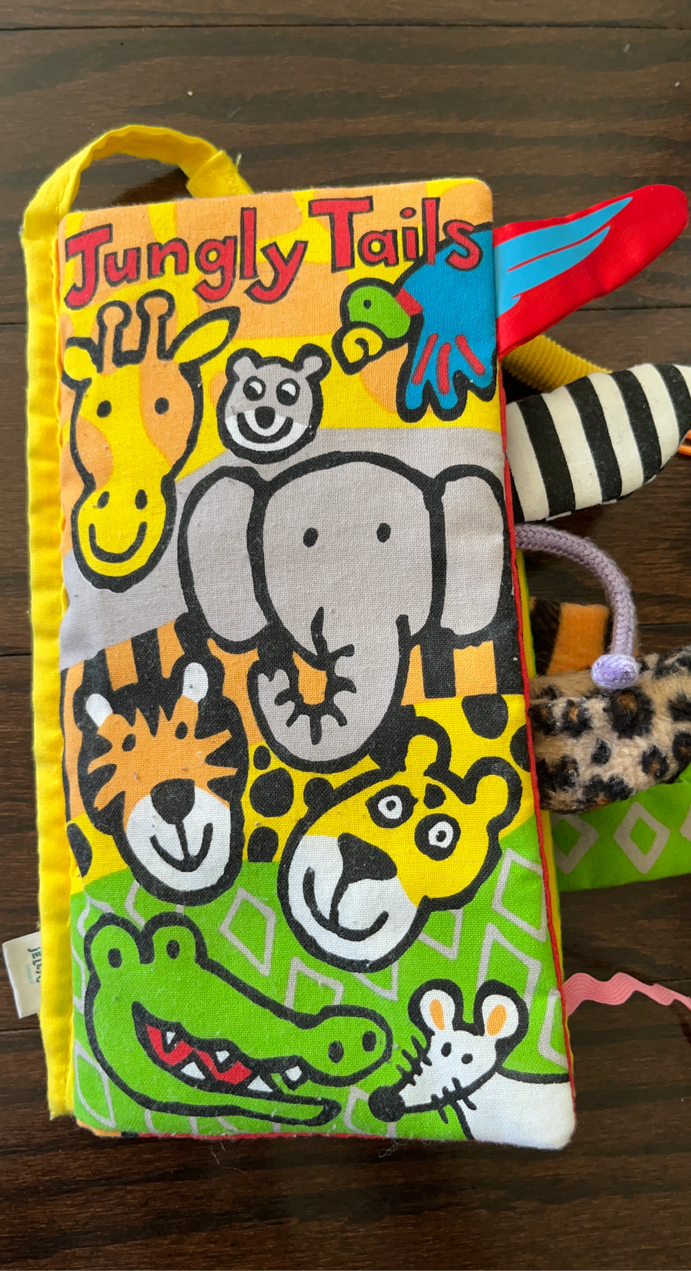 Jellycat Jungly Tails Soft Book