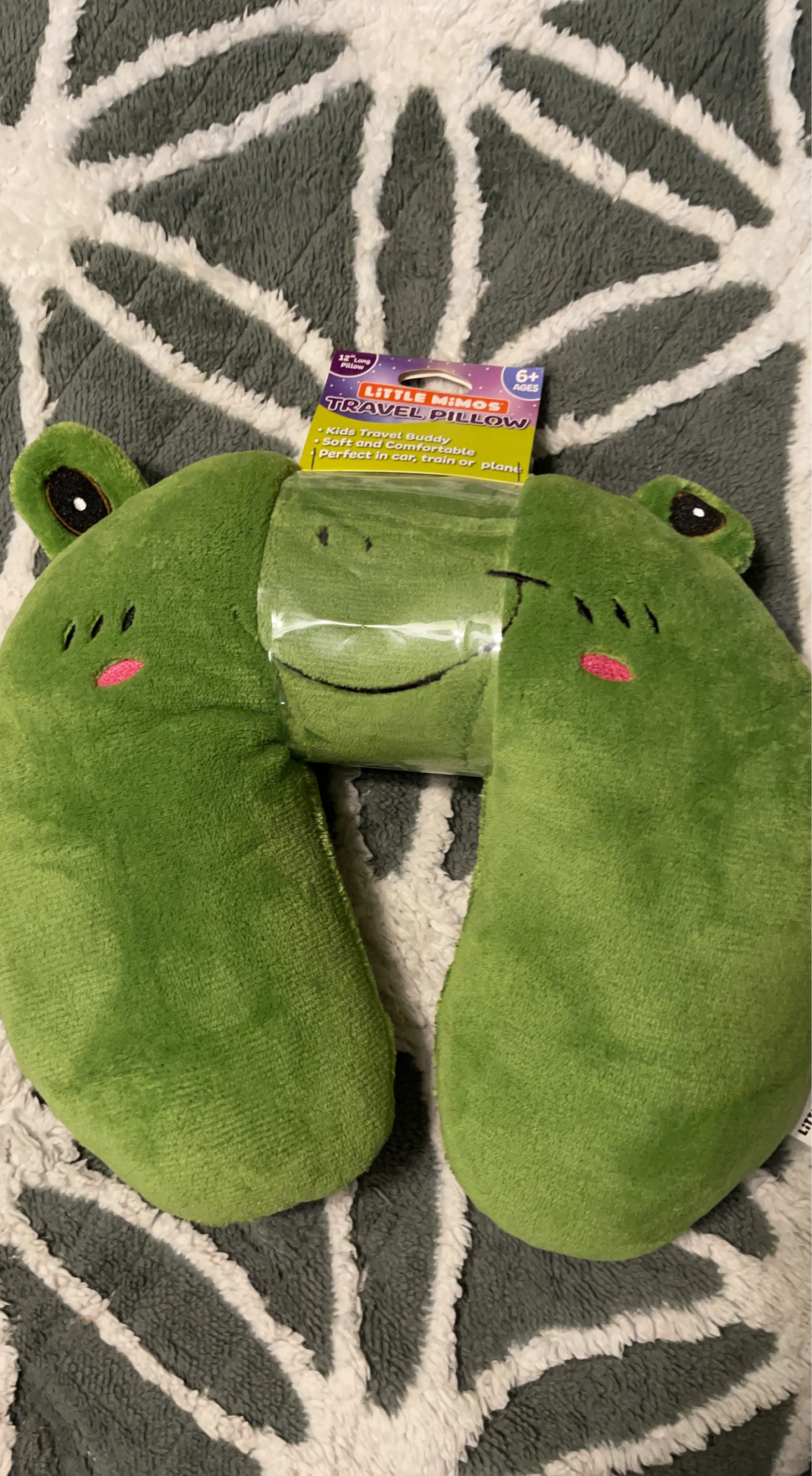 Little Mimos Frog Travel Pillow 12"