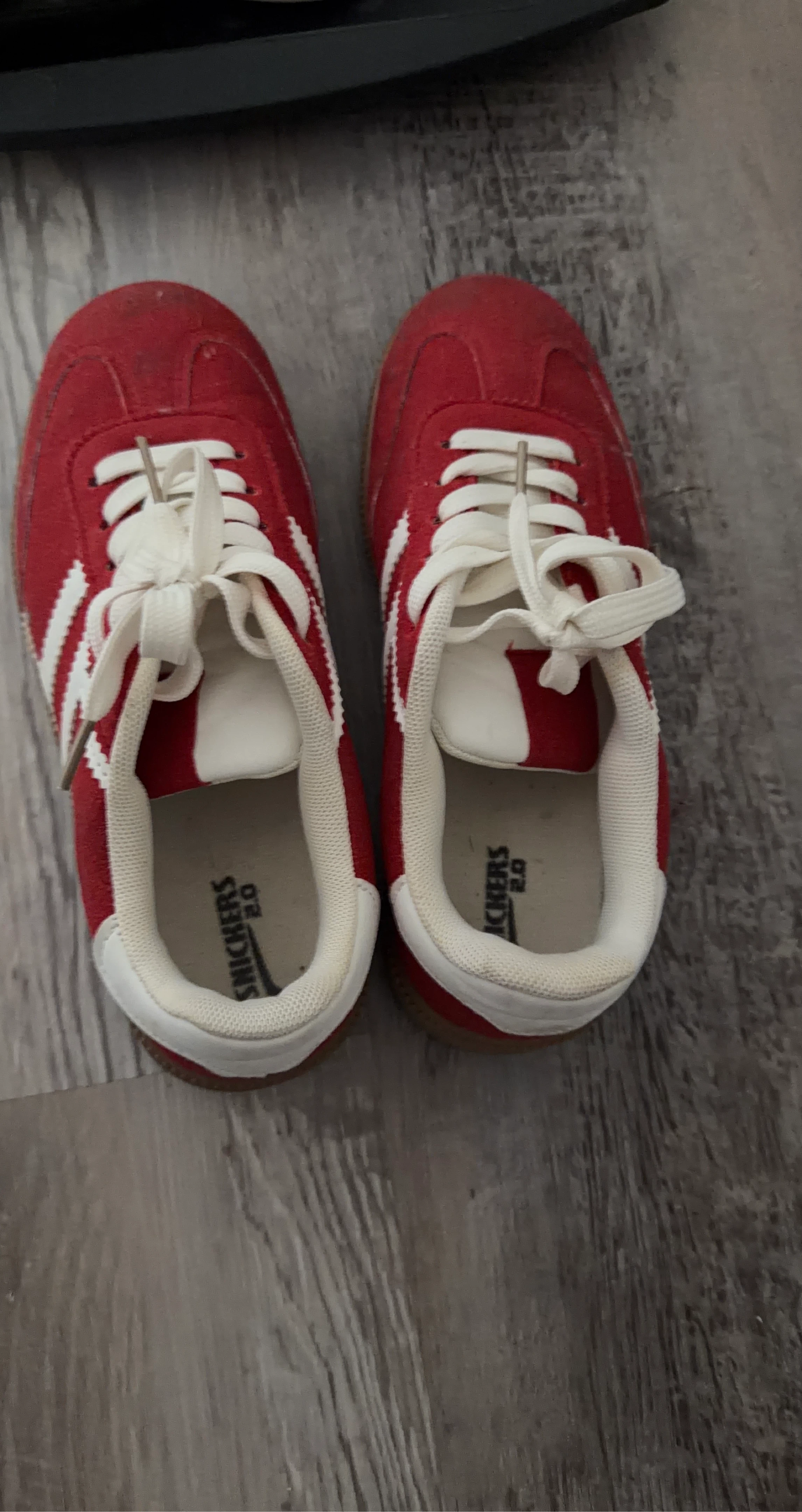 Red Adidas Gazelle Sneakers