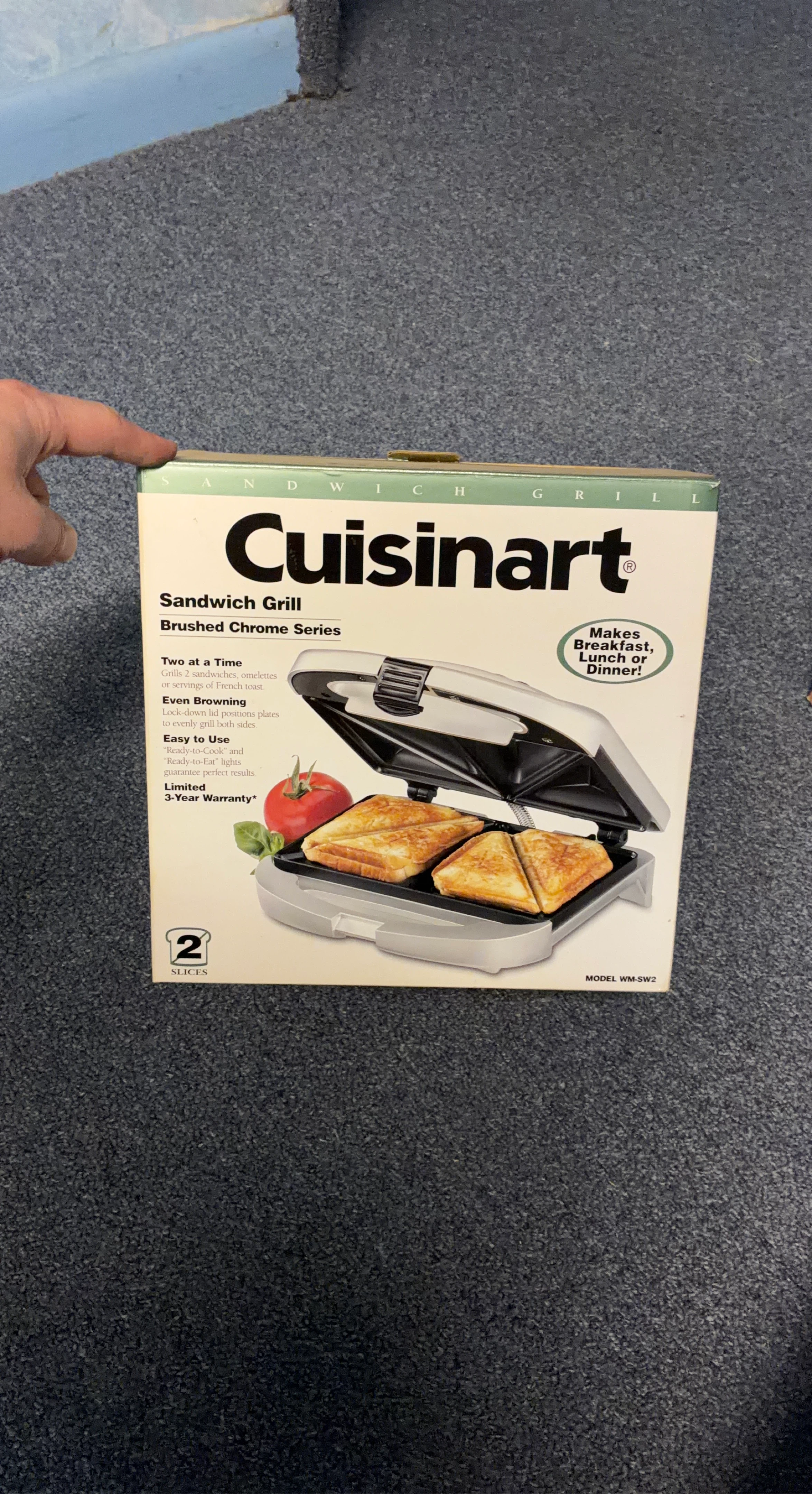 Cuisinart Sandwich Grill - Brushed Chrome Series