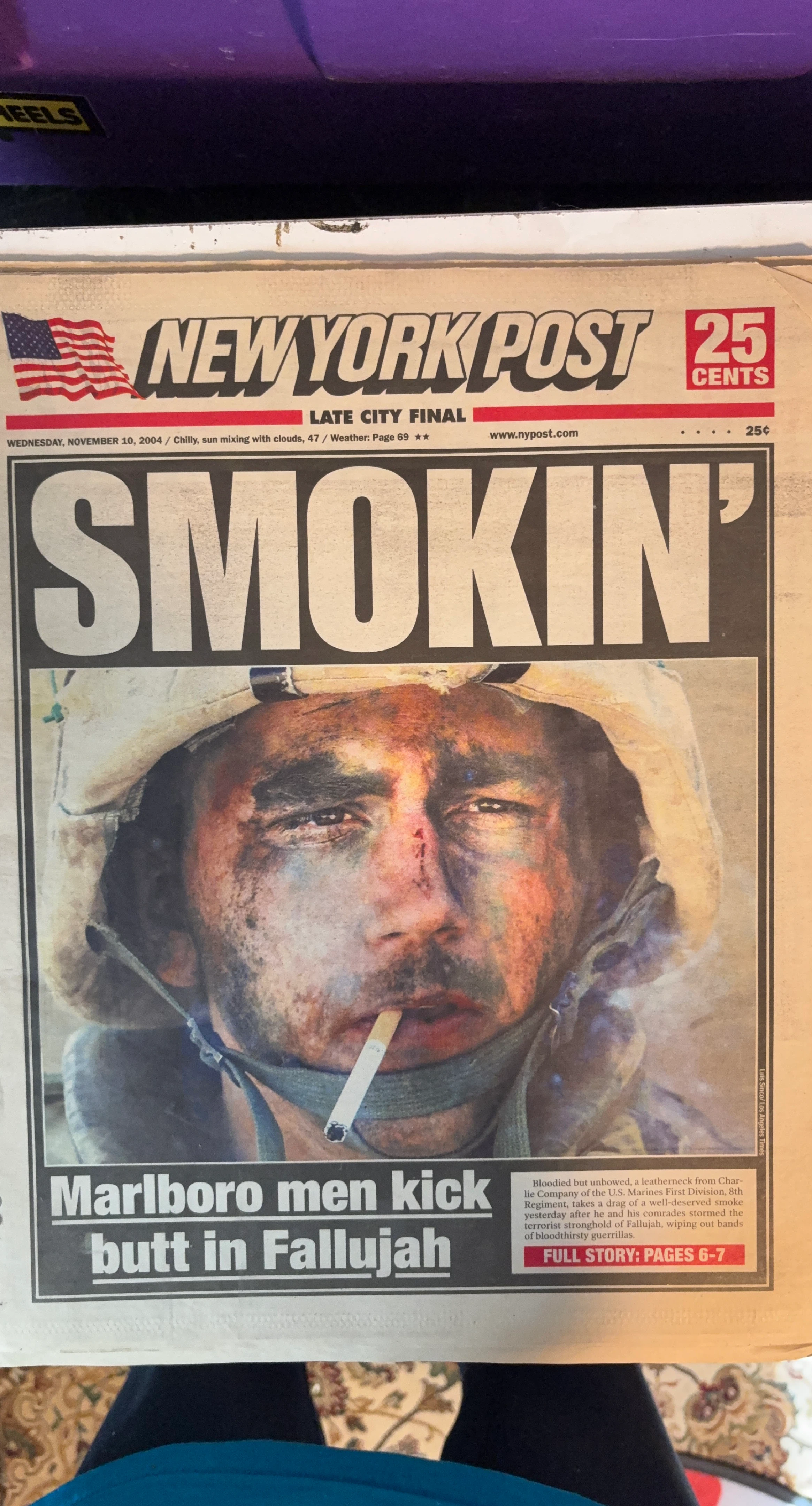 New York Post Newspaper - November 10, 2004