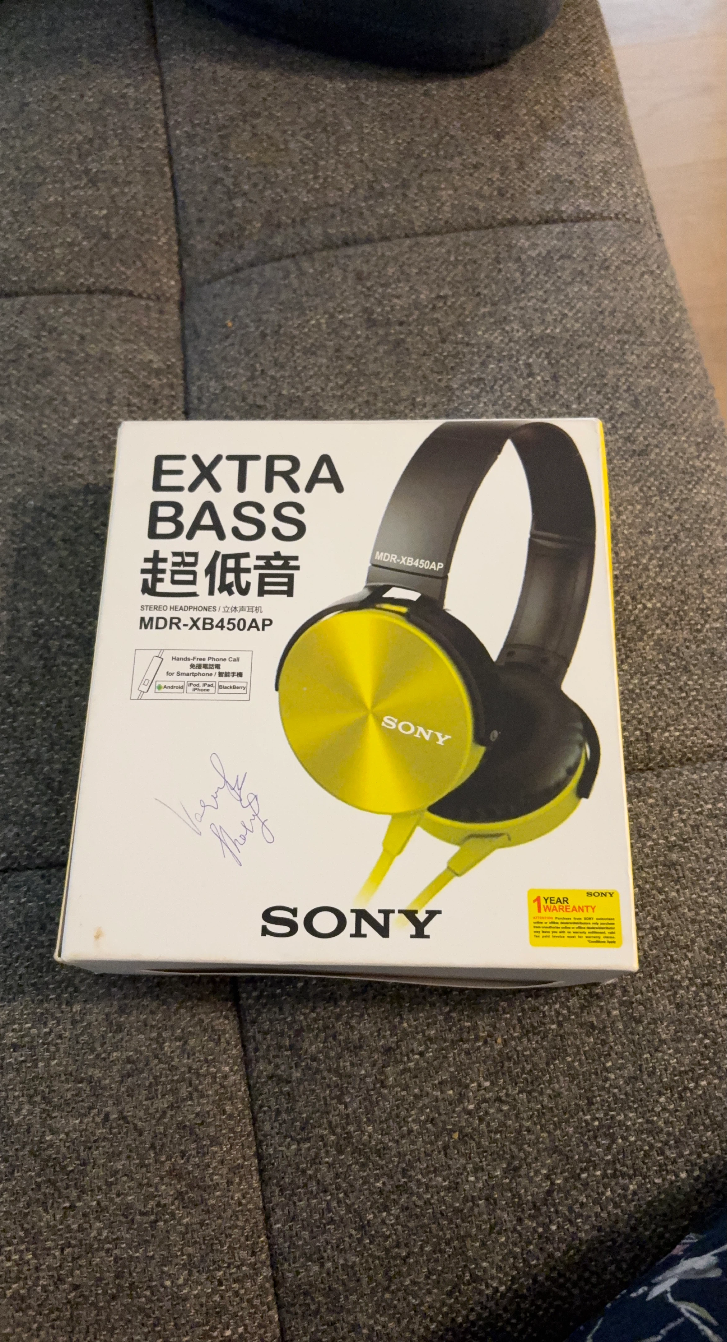 Sony MDR-XB450AP Extra Bass Stereo Headphones