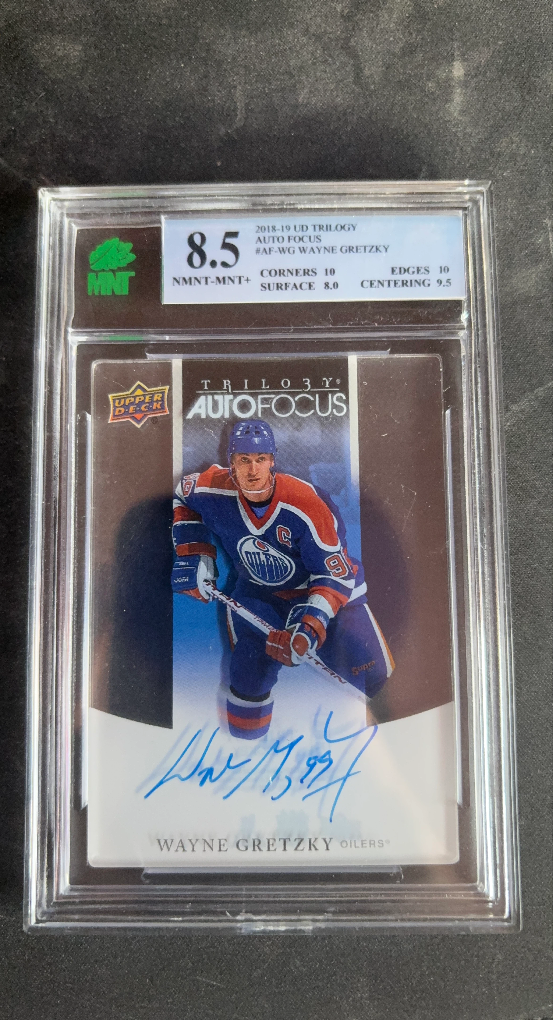 2018-19 Upper Deck Trilogy Wayne Gretzky Autographed Hockey Card
