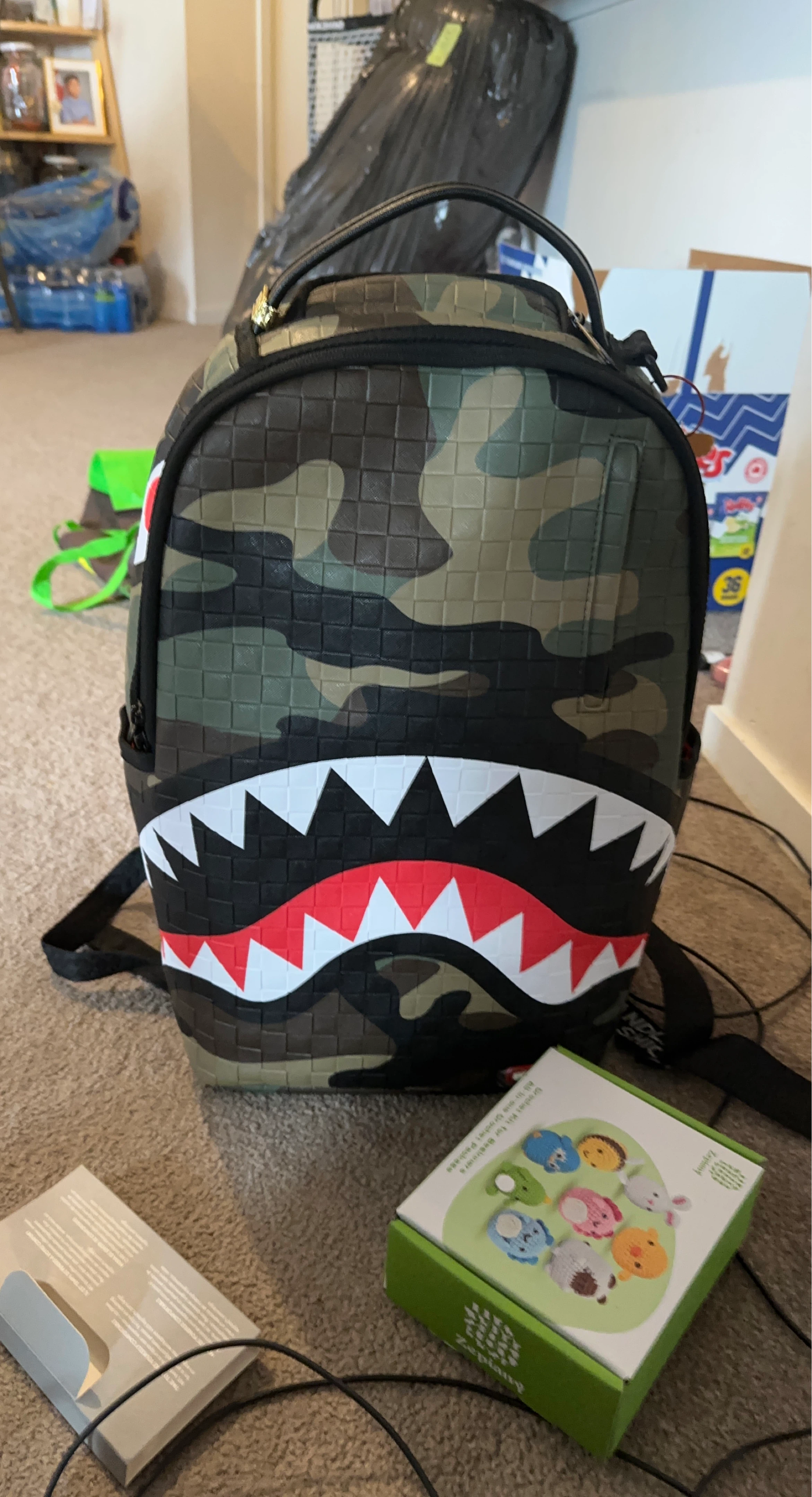 Sprayground Limited Edition Camo Shark Backpack