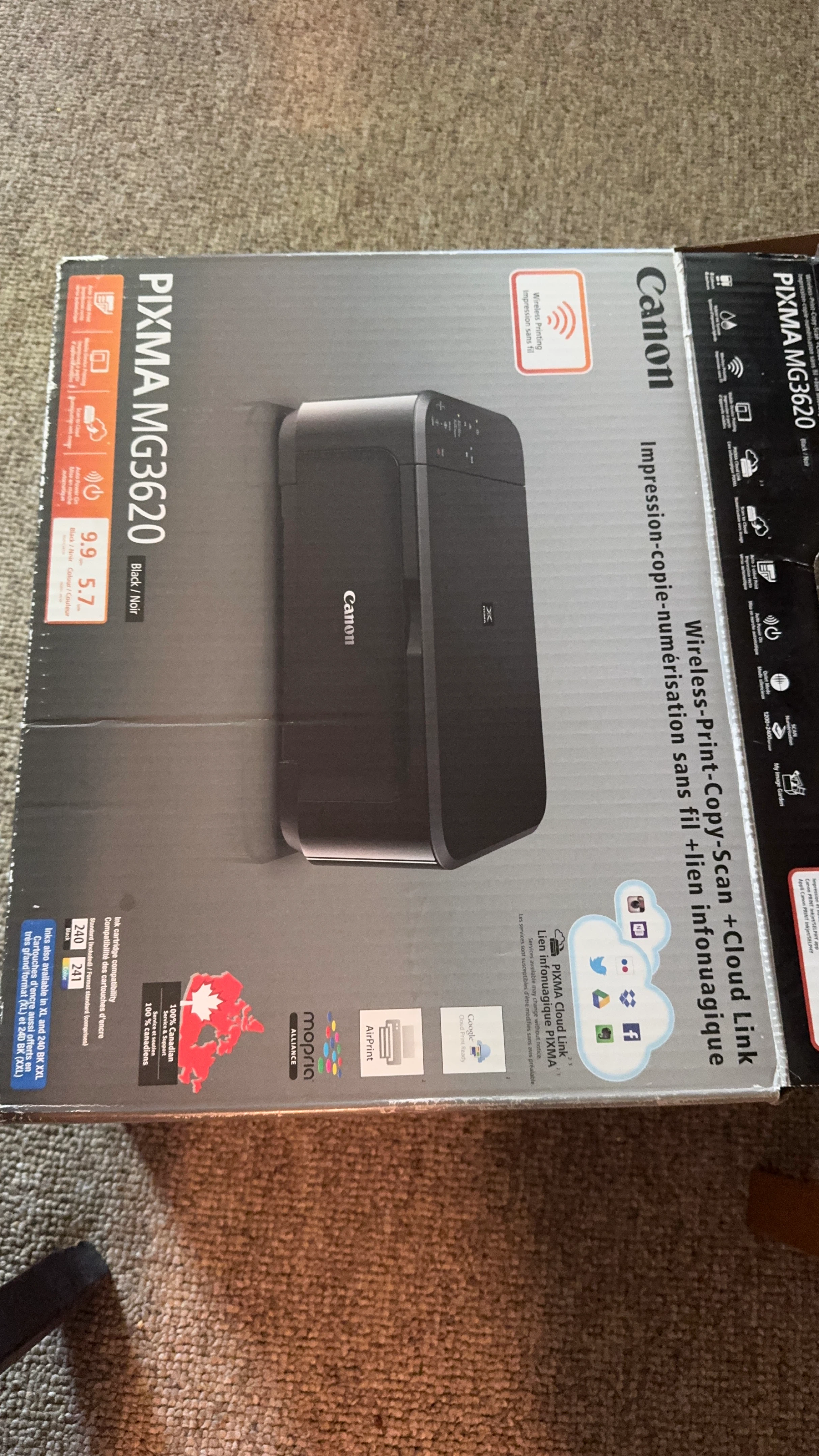 Canon PIXMA MG3620 Wireless All-In-One Printer