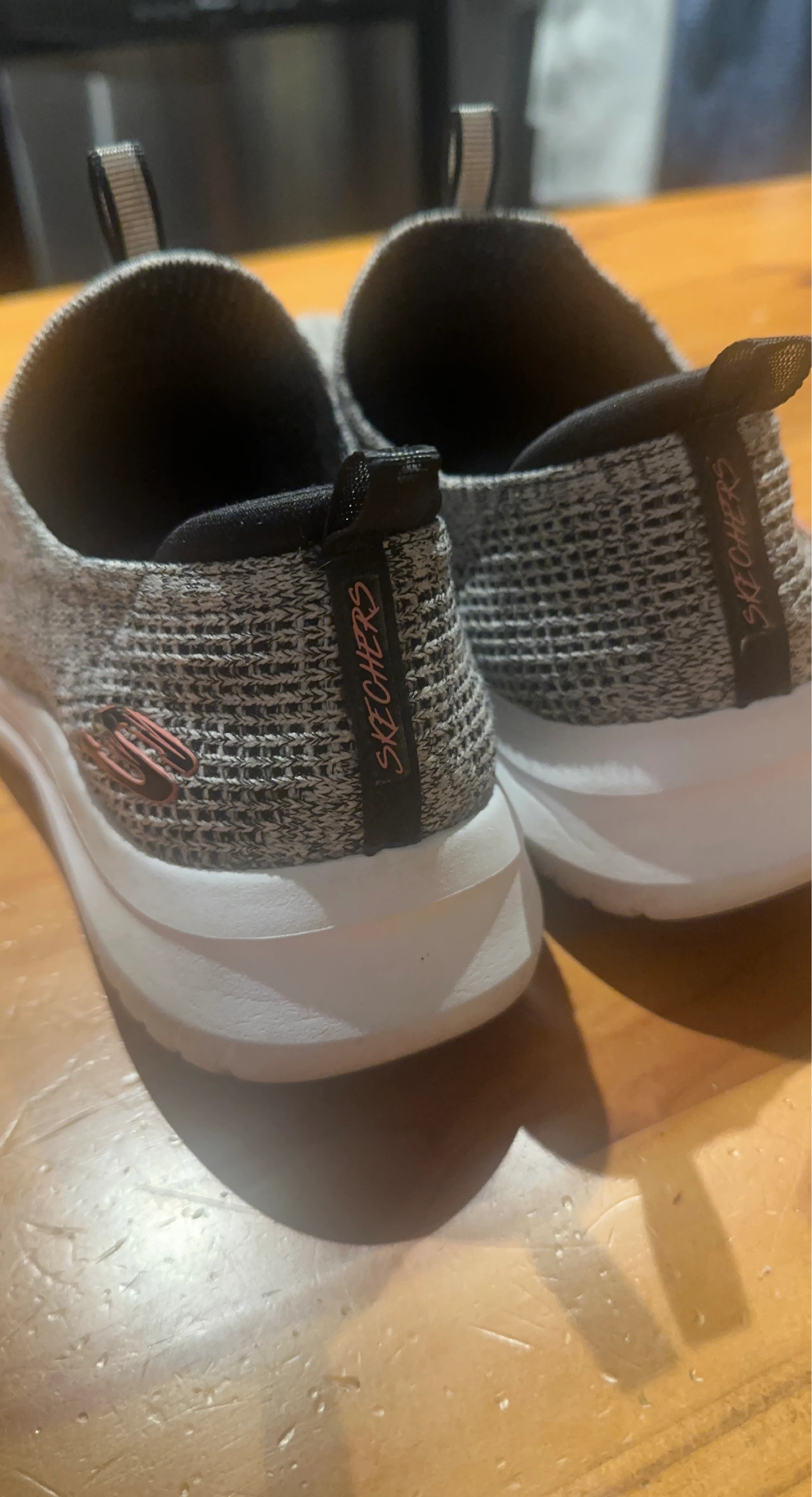 Skechers Women's Grey Slip-On Sneakers