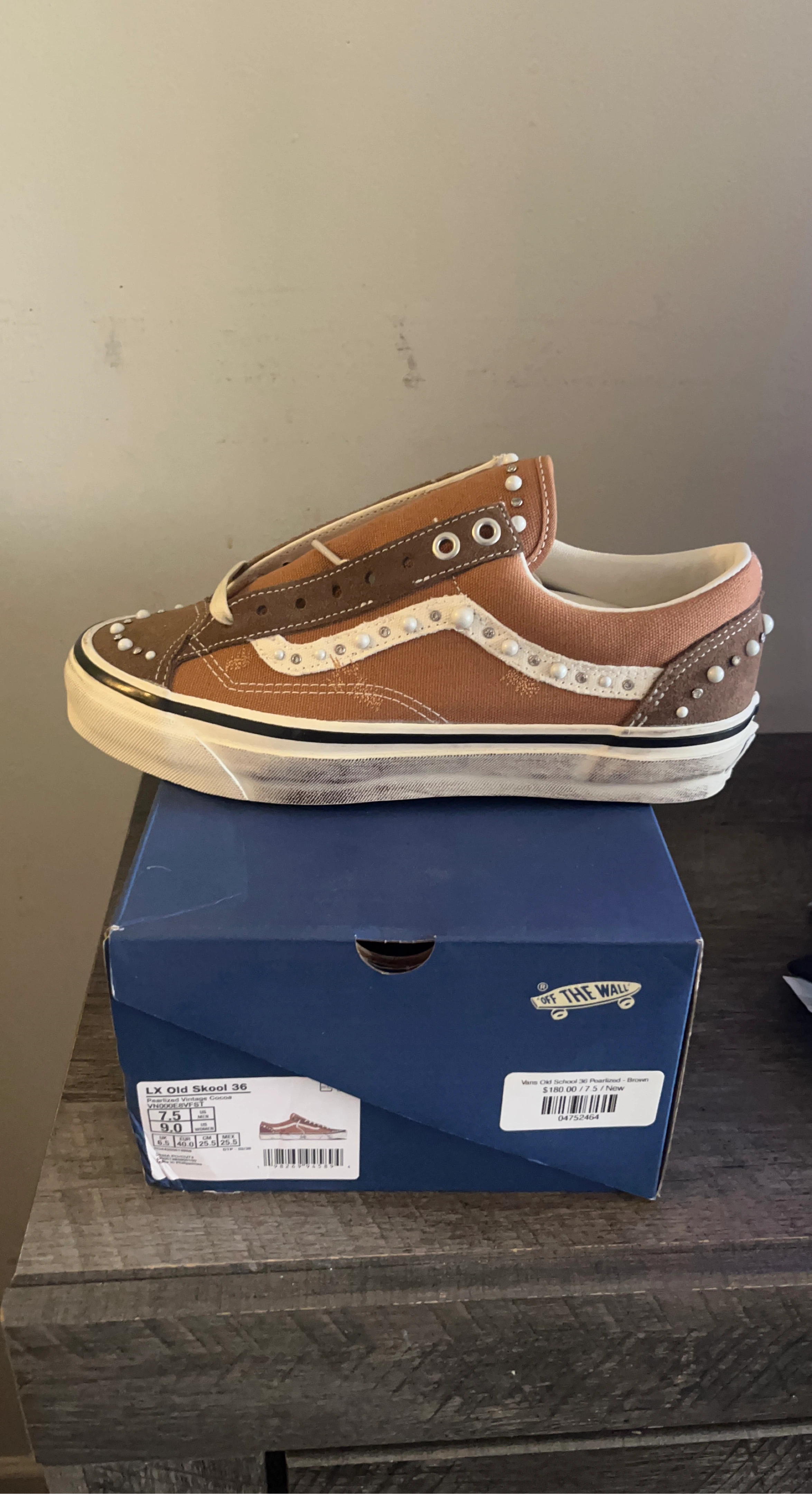 Vans Old Skool 36 LX Pearlized Vintage Cocoa Shoes Size 7.5