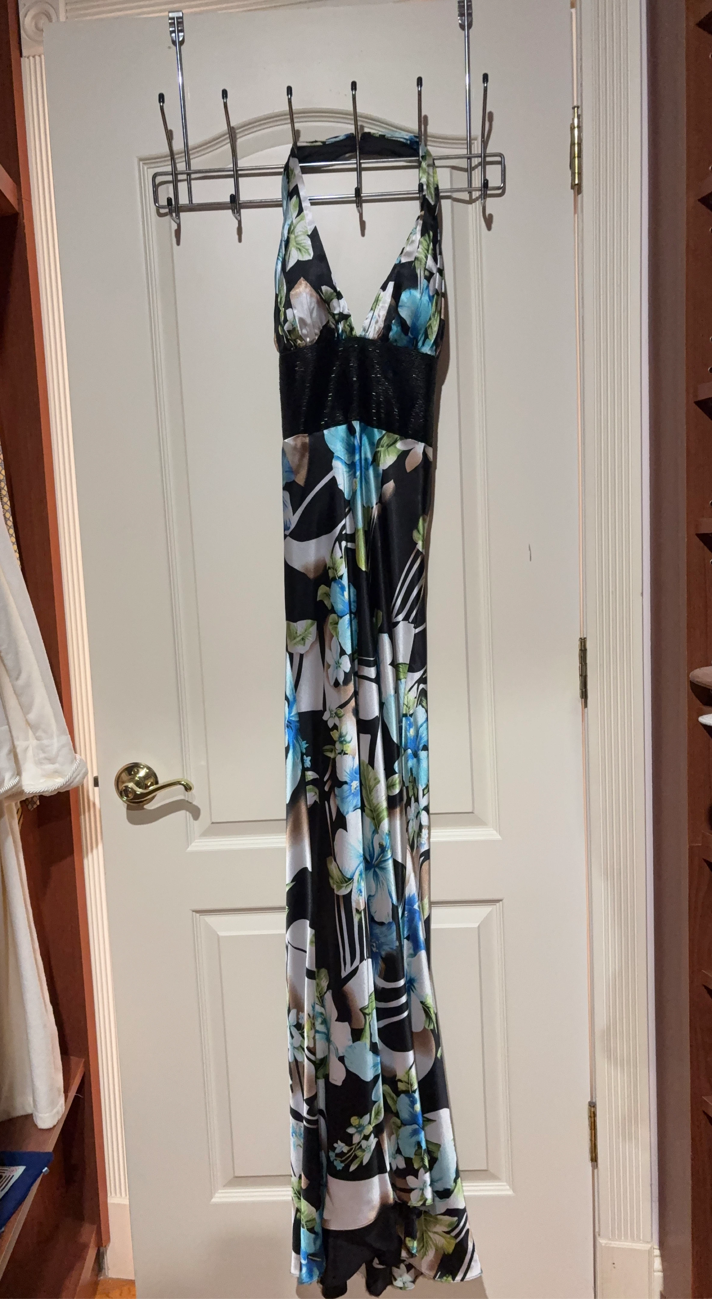 Long Floral Halter Dress