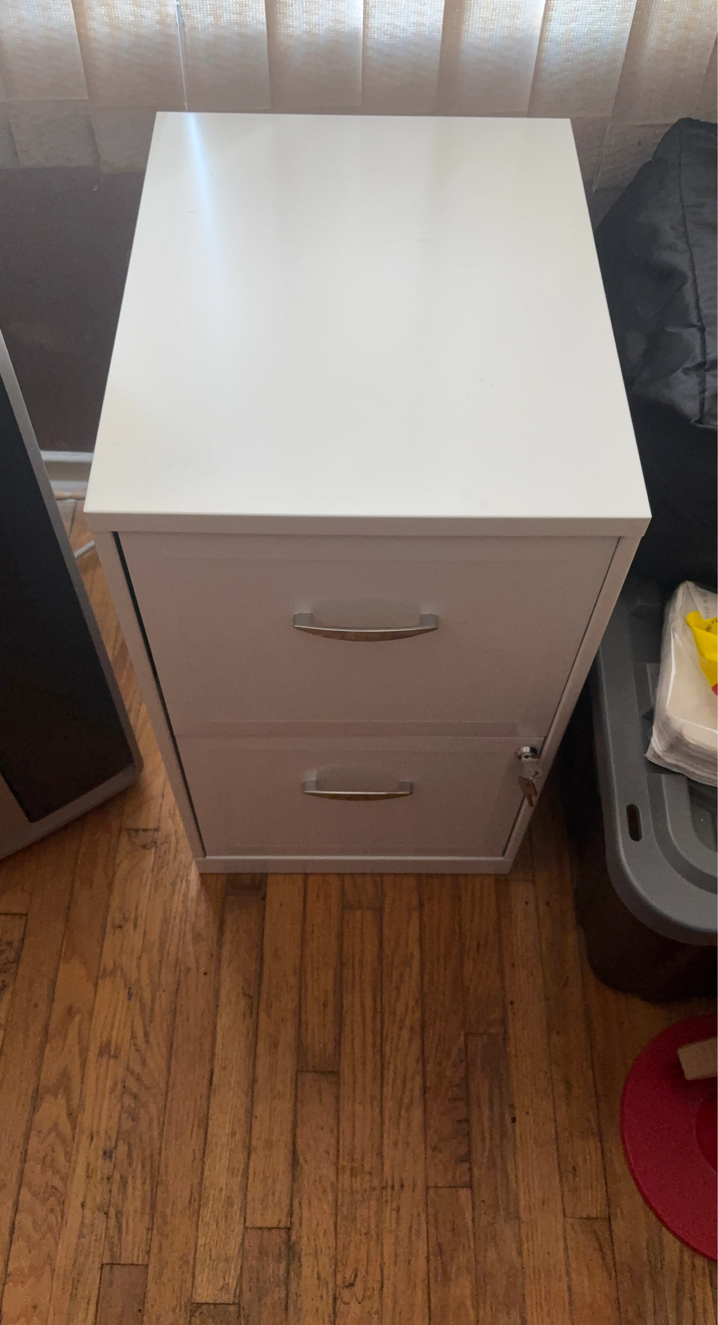 White 2-Drawer Filing Cabinet