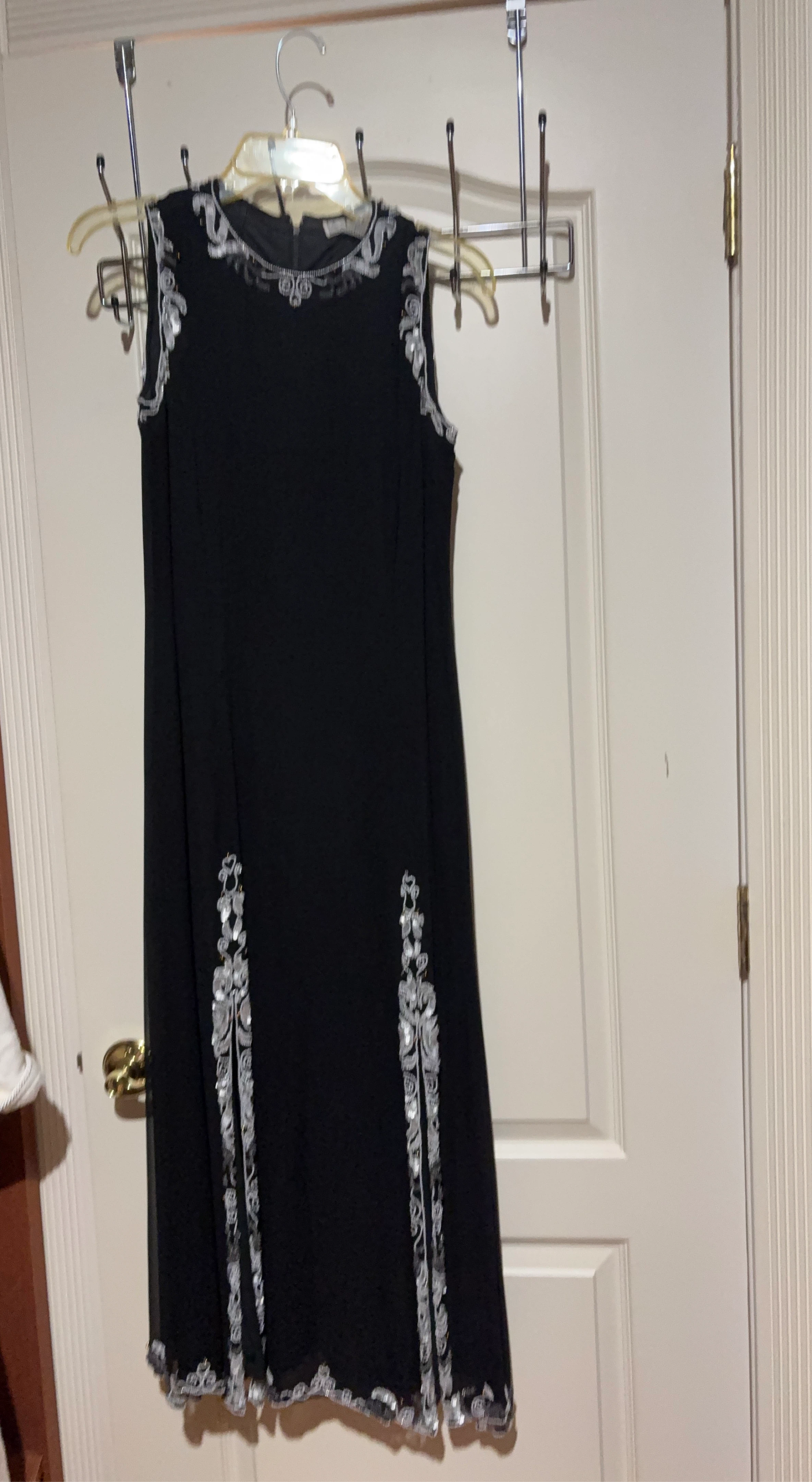 Black Beaded Sheath Dress