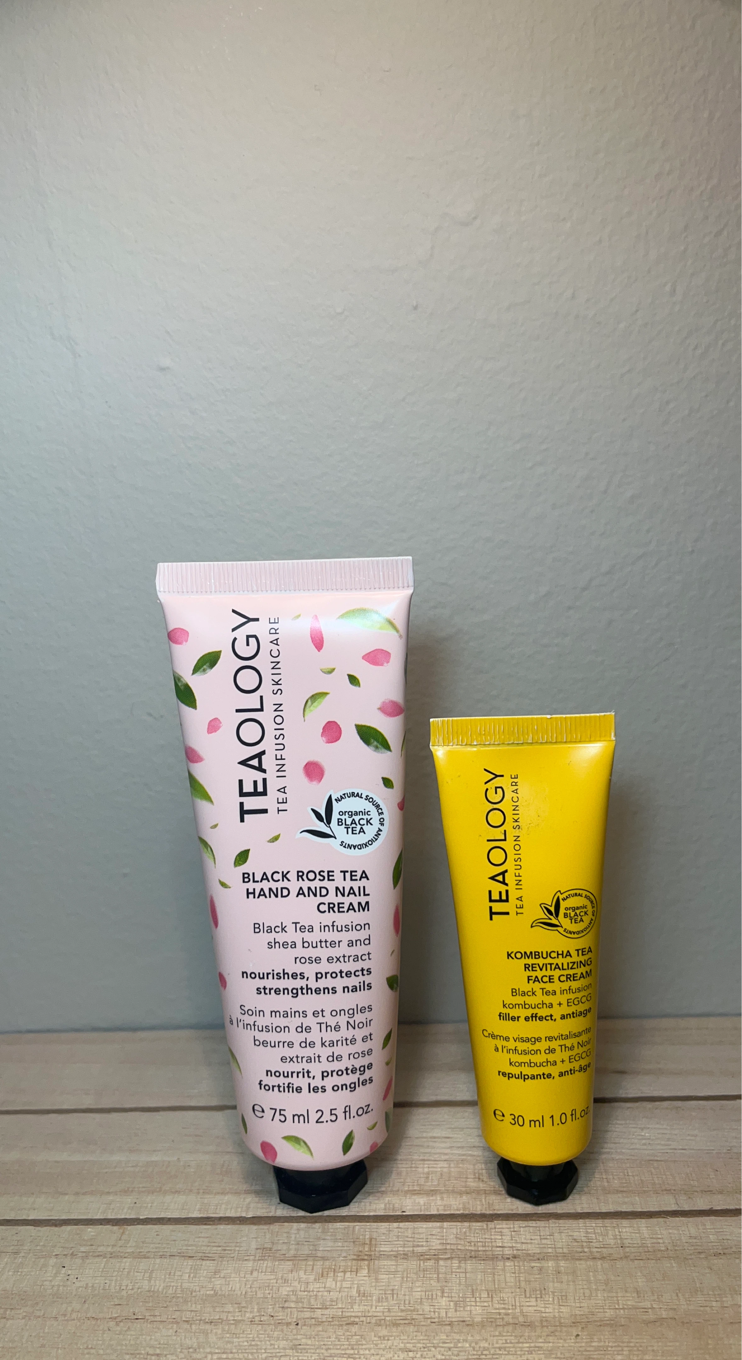 Teaology Black Rose Hand & Nail & Kombucha Face Cream Bundle