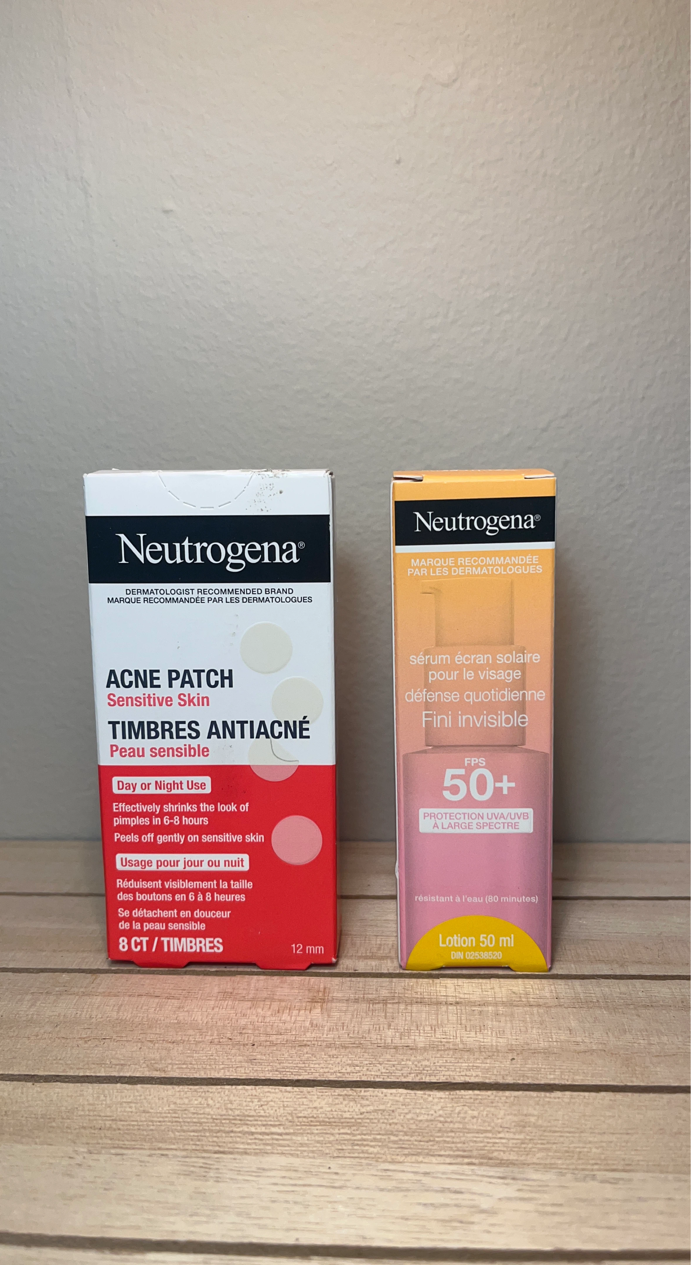 Neutrogena Acne Patch & SPF 50+ Sunscreen Lotion