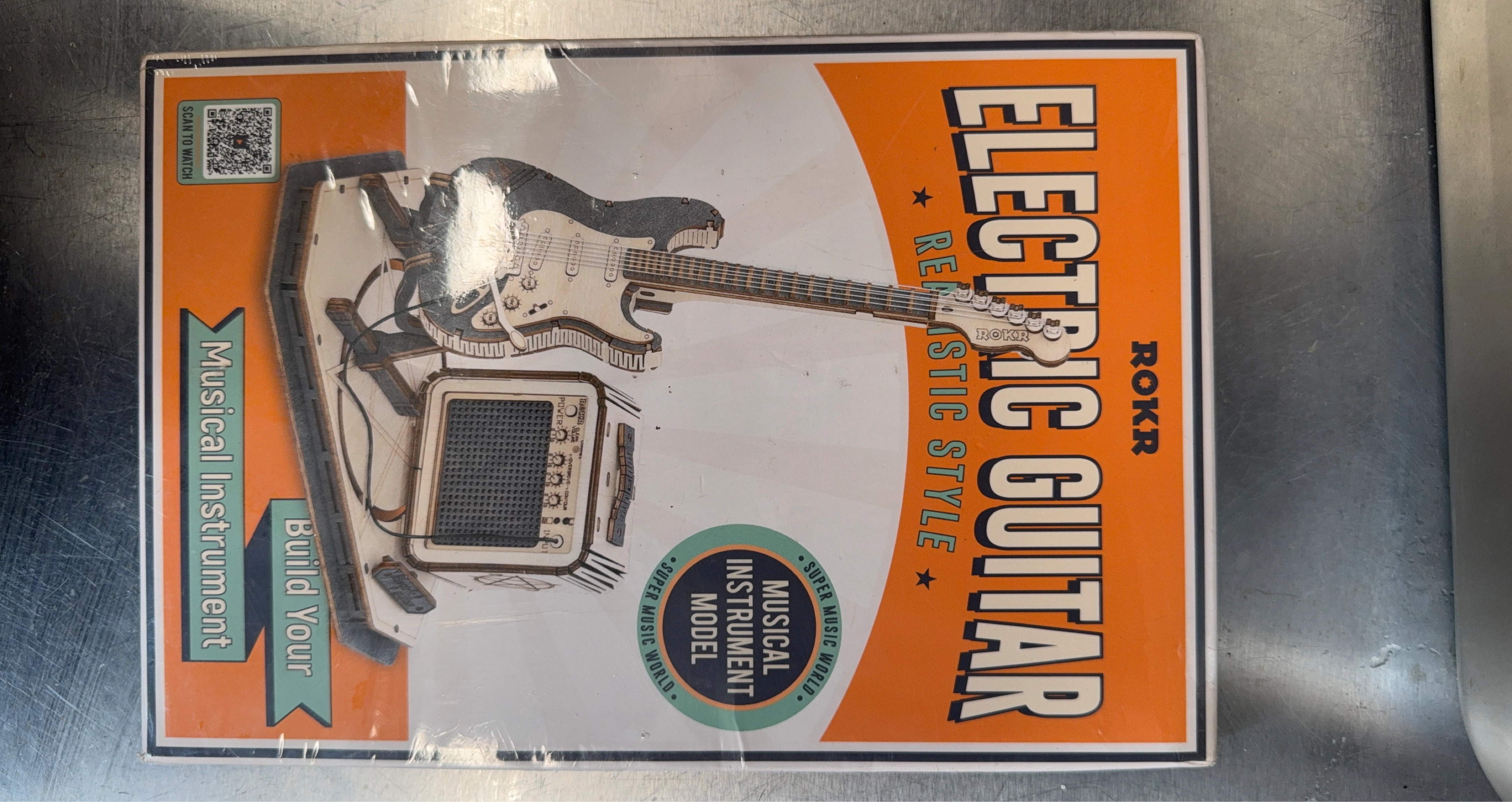 ROKR Electric Guitar Musical Instrument Model Kit