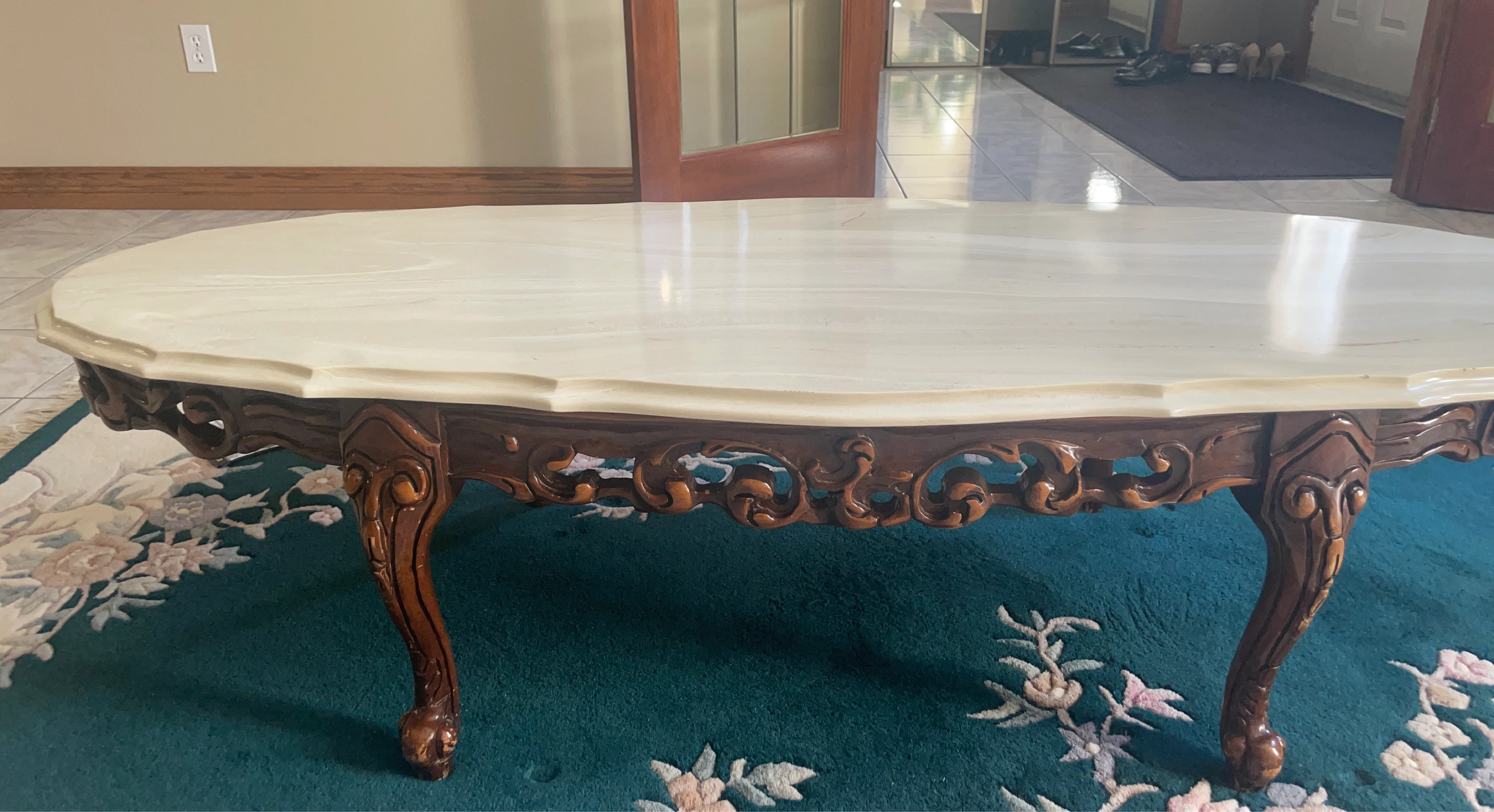 Vintage Oval Coffee Table
