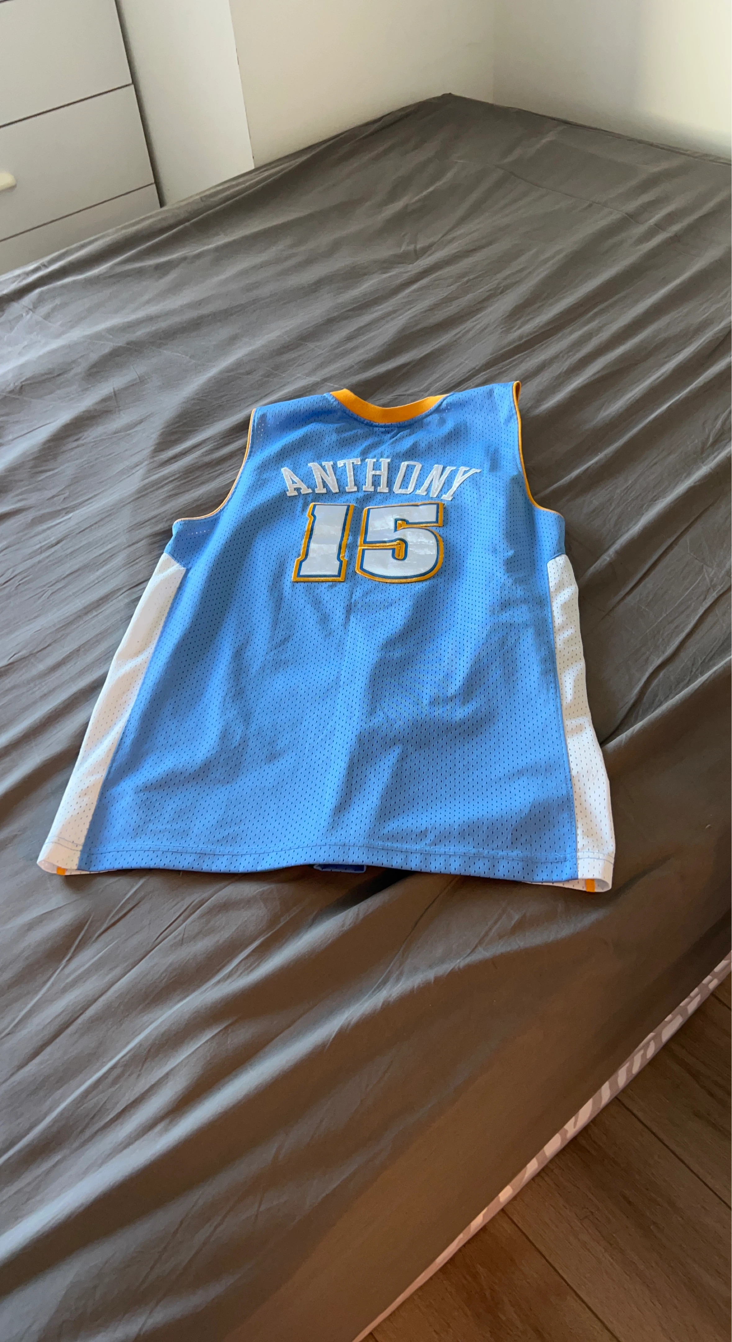 Denver Nuggets Carmelo Anthony #15 Basketball Jersey XL