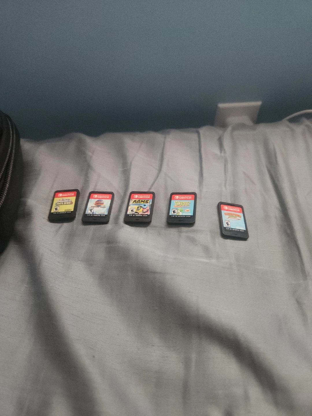 Nintendo Switch Carrying Case with 5 Games