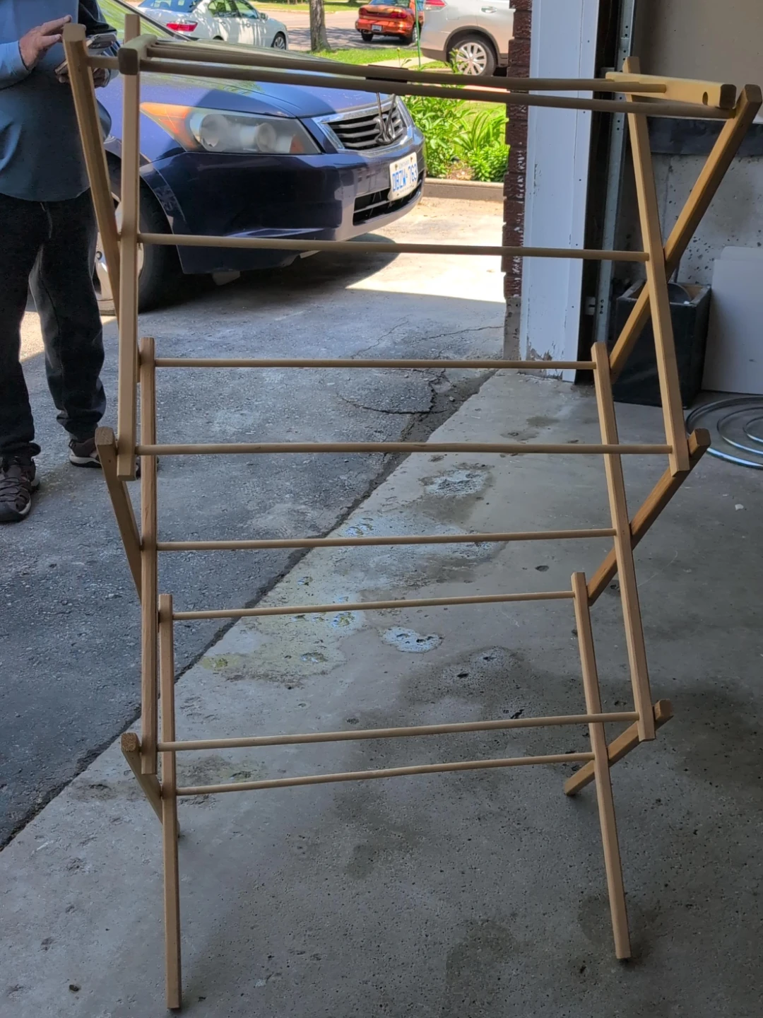 Wooden Clothes Drying Rack