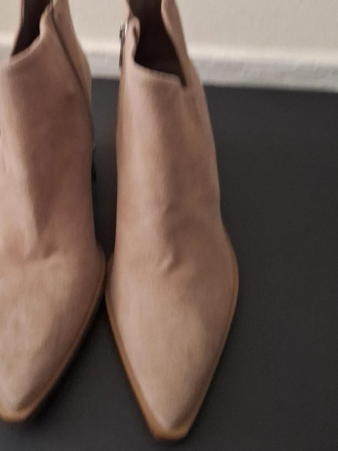 Women's Taupe Suede Ankle Boots