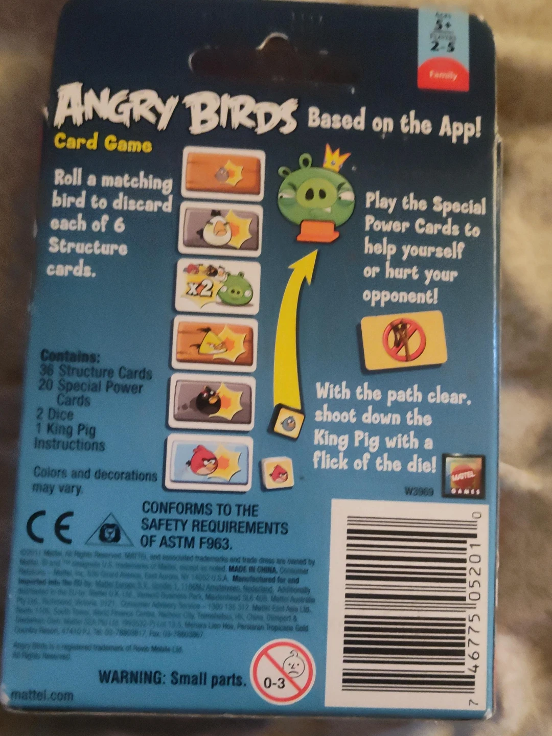 Angry Birds Card Game by Mattel